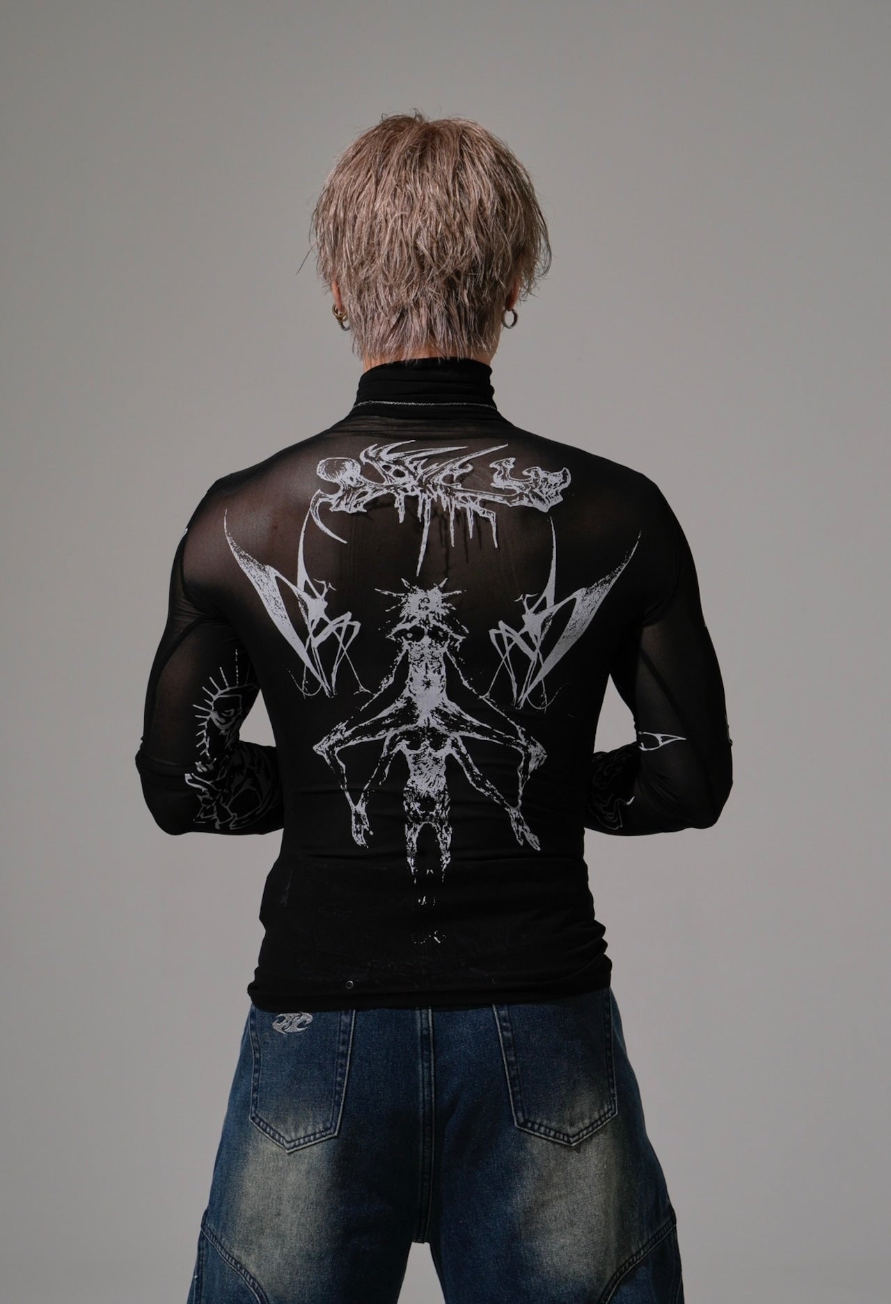 BARCON タトゥーインクシアートップス グランジ サブカル Y2K