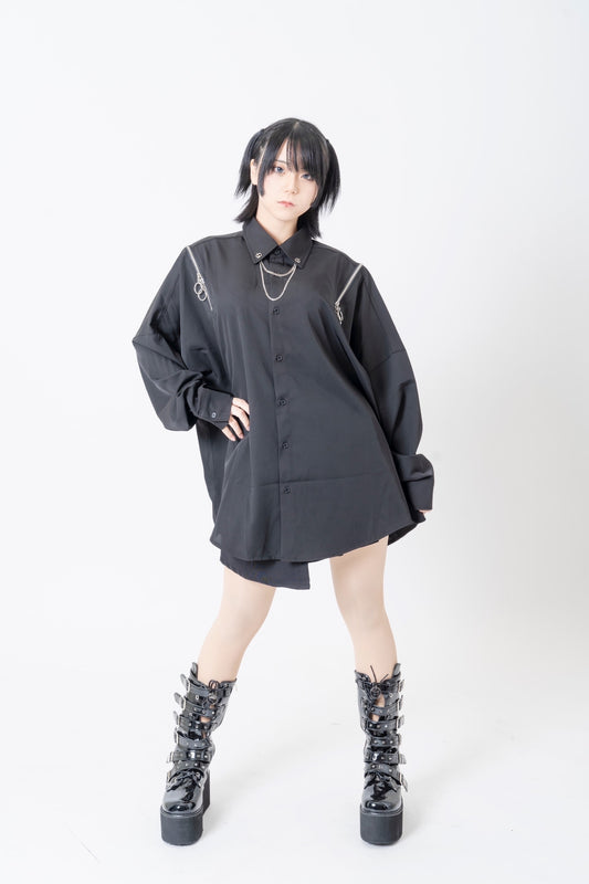 PSYNYXX 新・チェーンZIPシャツ