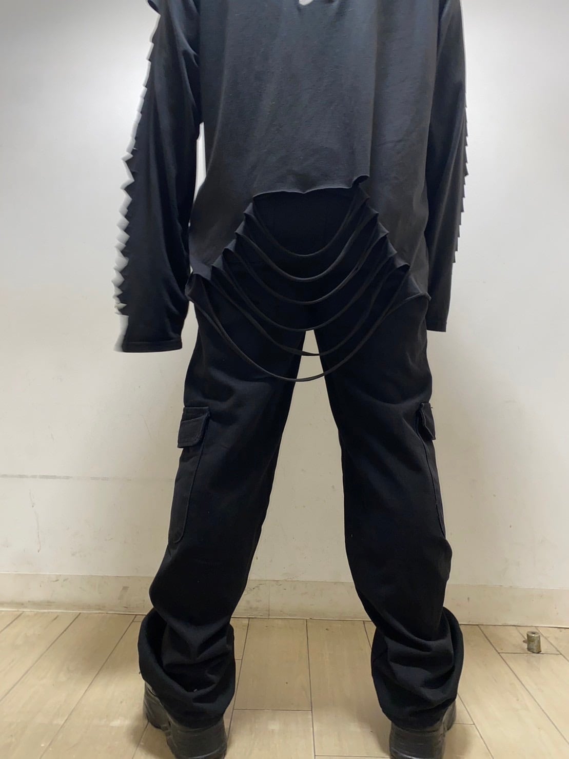 THICC PSYNYXX Wide cargo pants with belt
