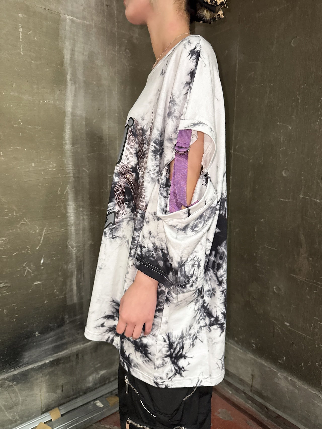 クロミ×PSYNYXXコラボオーバーサイズTシャツ 地雷 サブカル サンリオ