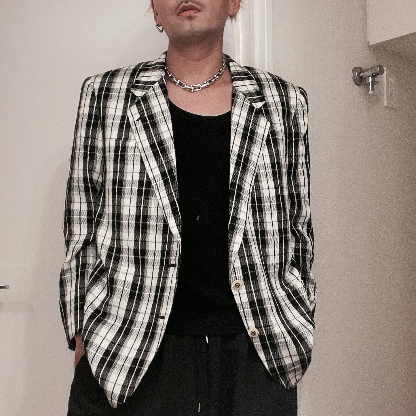 BARCON 肩パッドテーラードジャケット