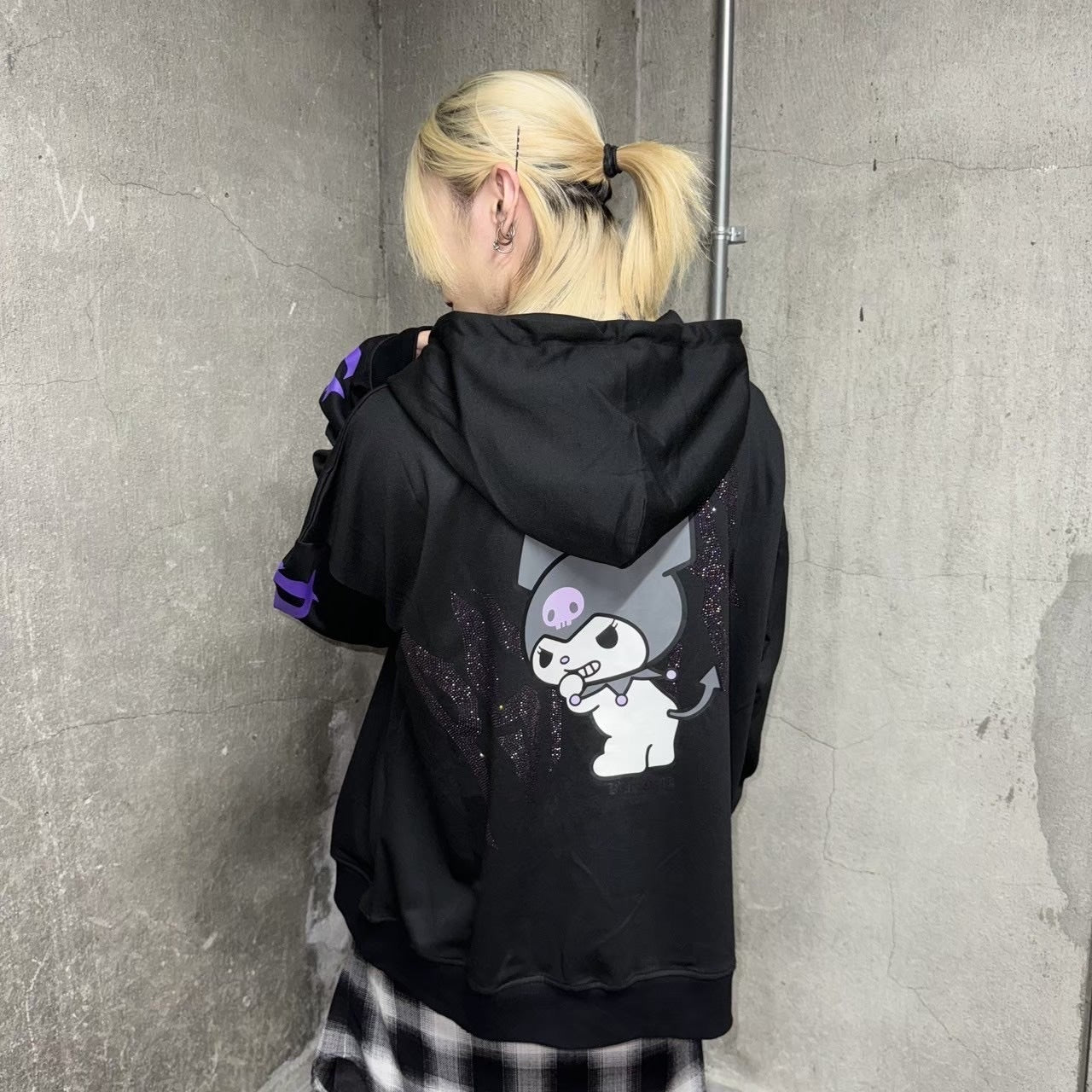 クロミ×PSYNYXXコラボZIPパーカー 地雷 サブカル サンリオ