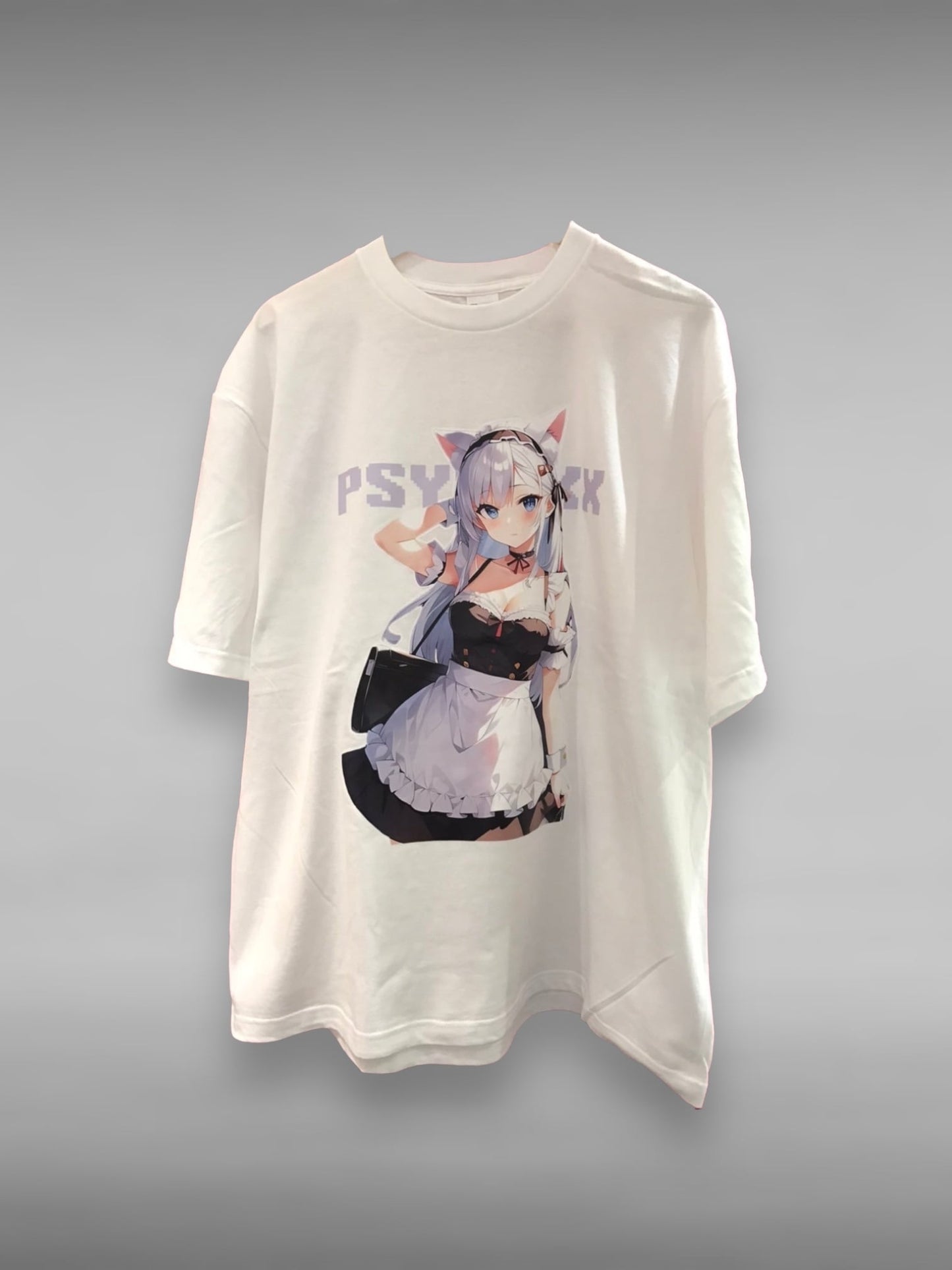 PSYNYXX 猫耳メイドガールtshirts
