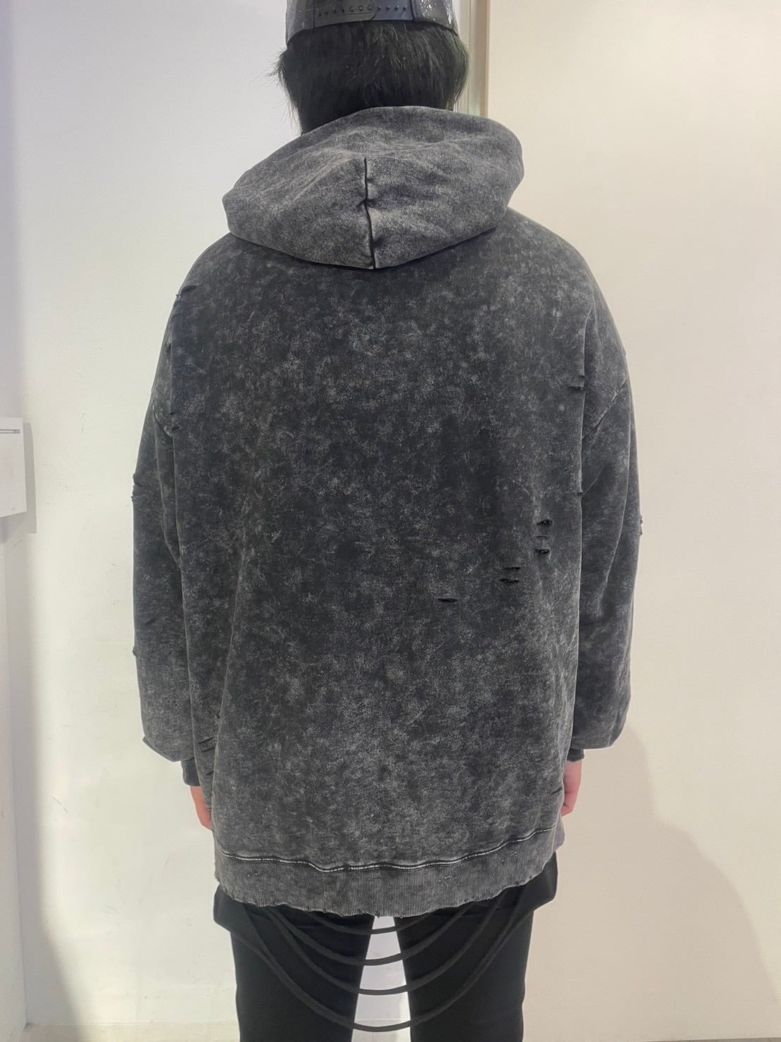 新型PSYNYXXケミカルダメージプルオーバーパーカー