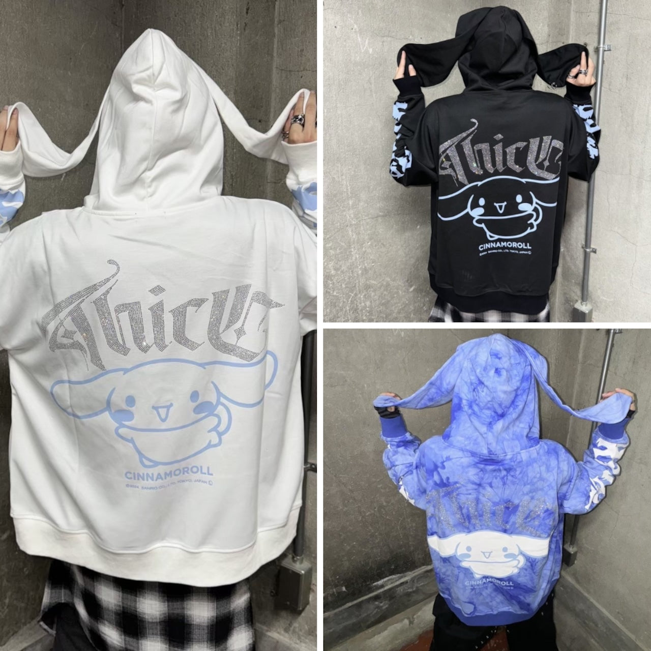 シナモン×PSYNYXXコラボZIPパーカー サブカル 地雷 天使界隈 サンリオ