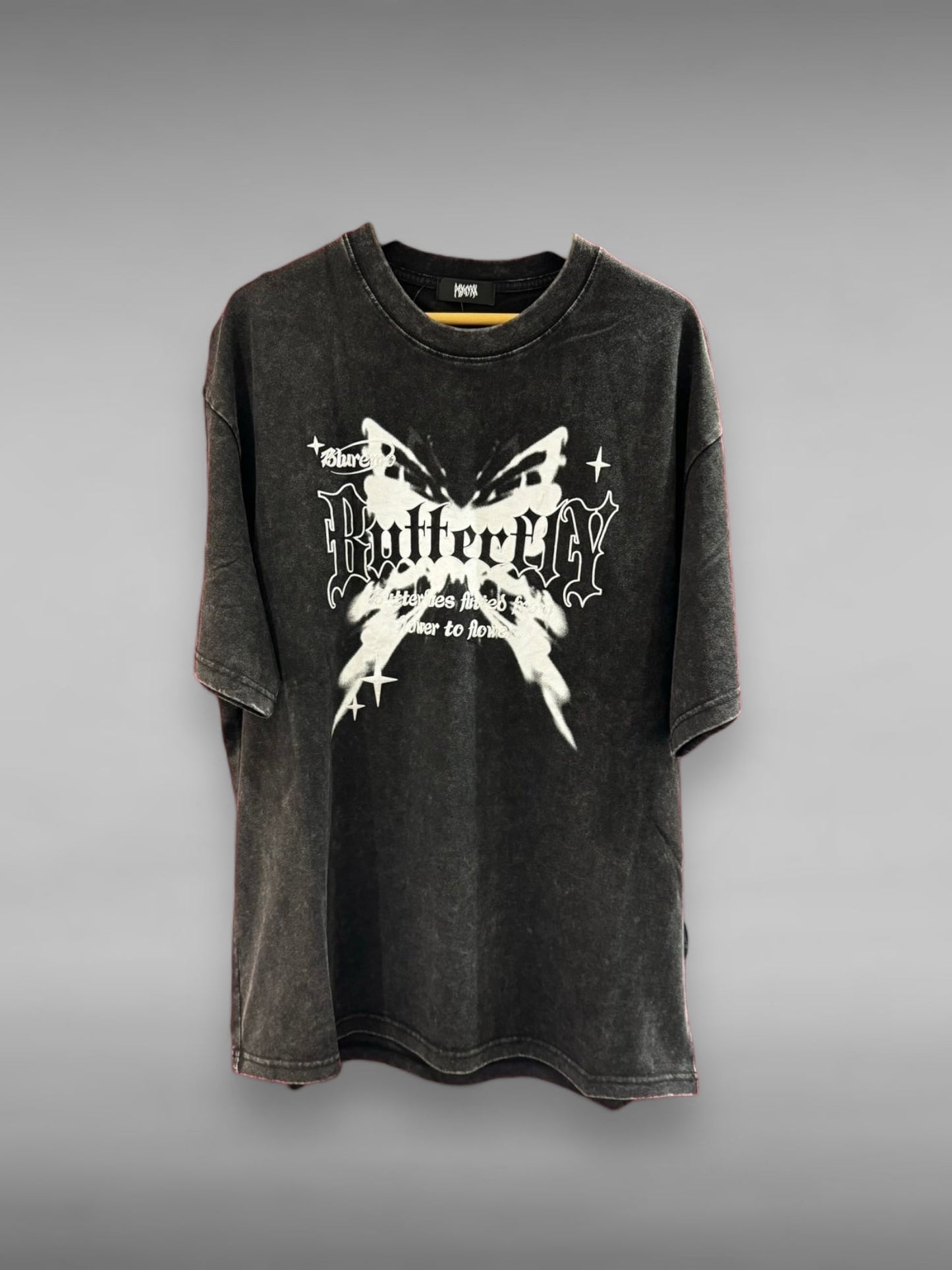 PSYNYXX ピグメントバタフライtshirts