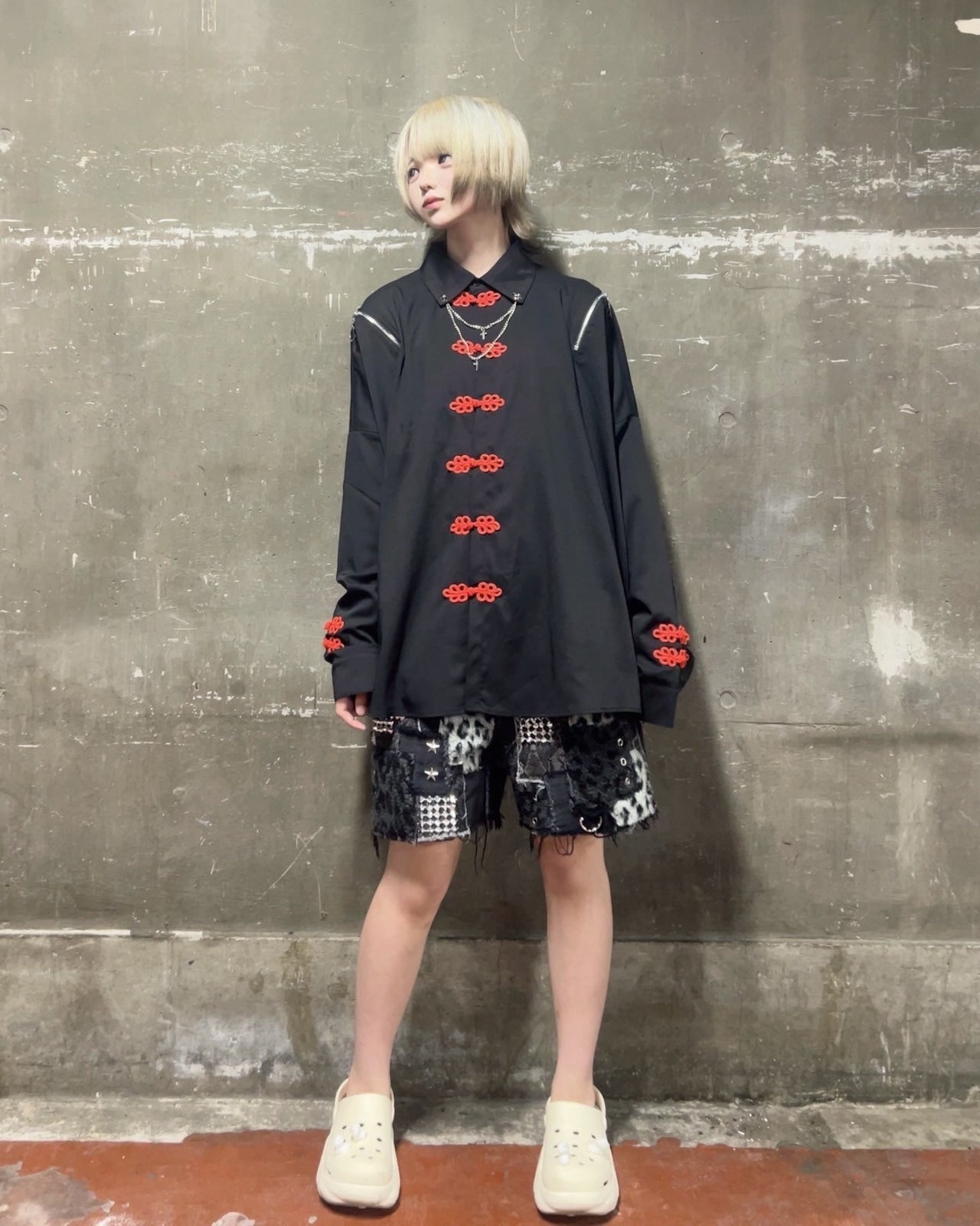 PSYNYXXチャイナZIPシャツ