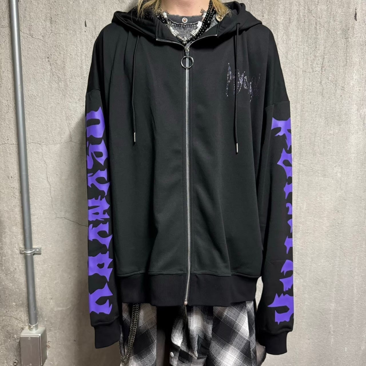 クロミ×PSYNYXXコラボZIPパーカー 地雷 サブカル サンリオ