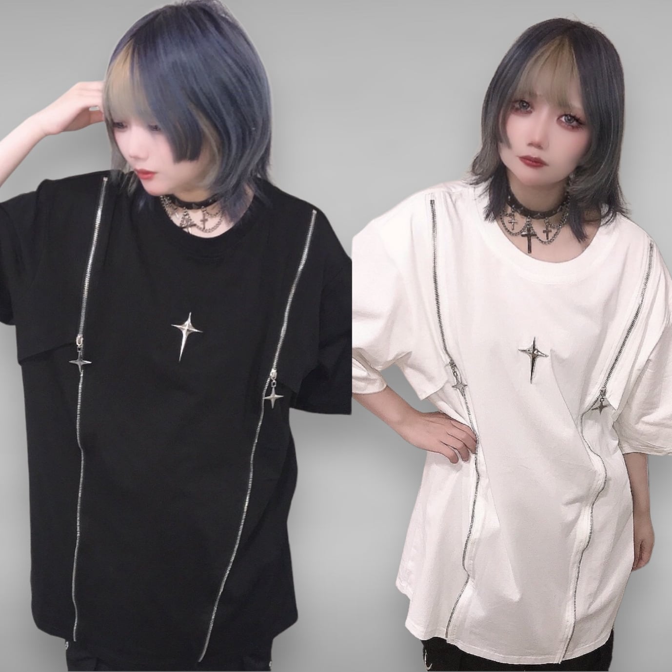 PSYNYXX ジッププラチナロゴtshirts