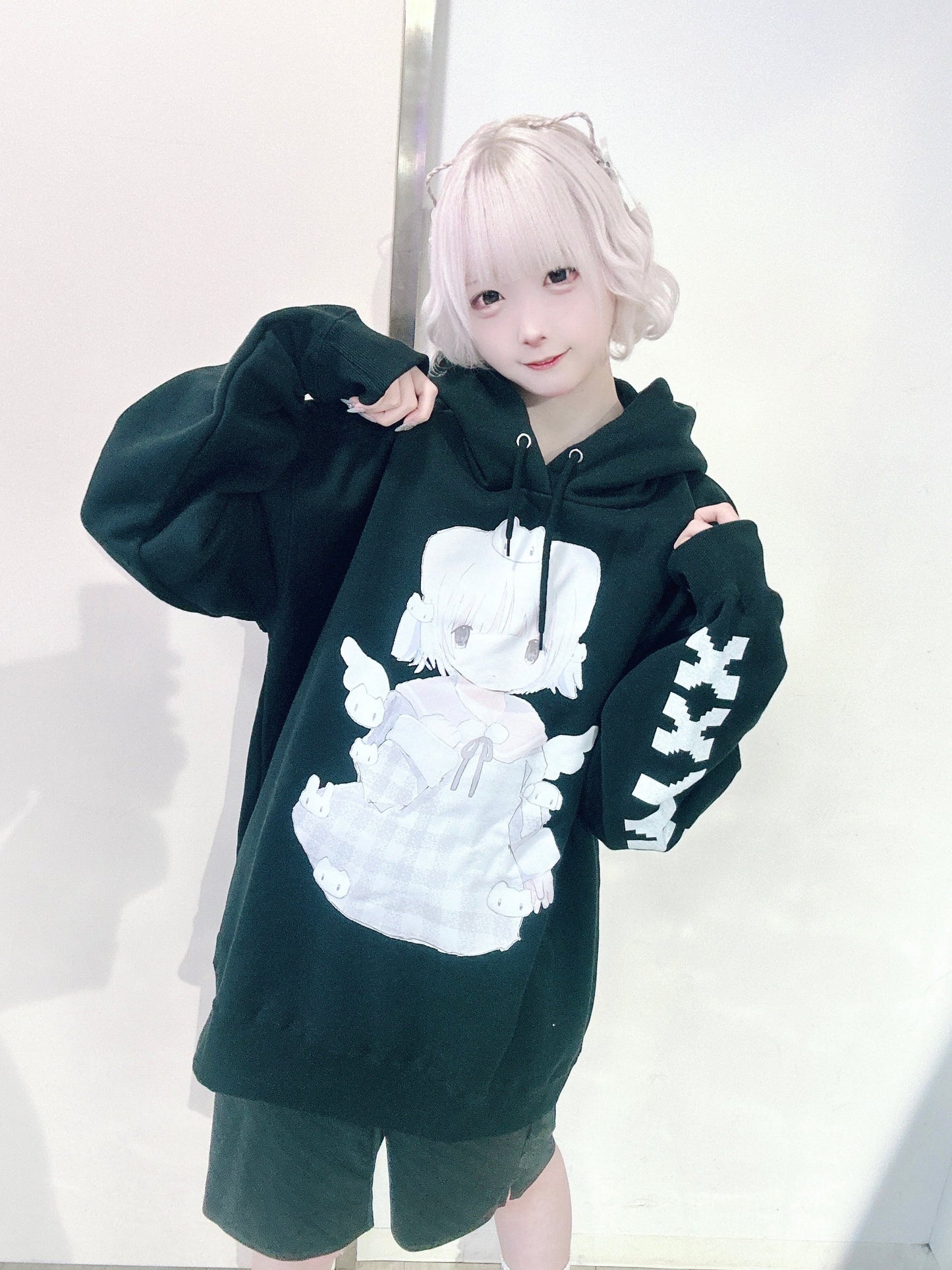 ぺろ×PSYNYXX コラボパーカーBLACK