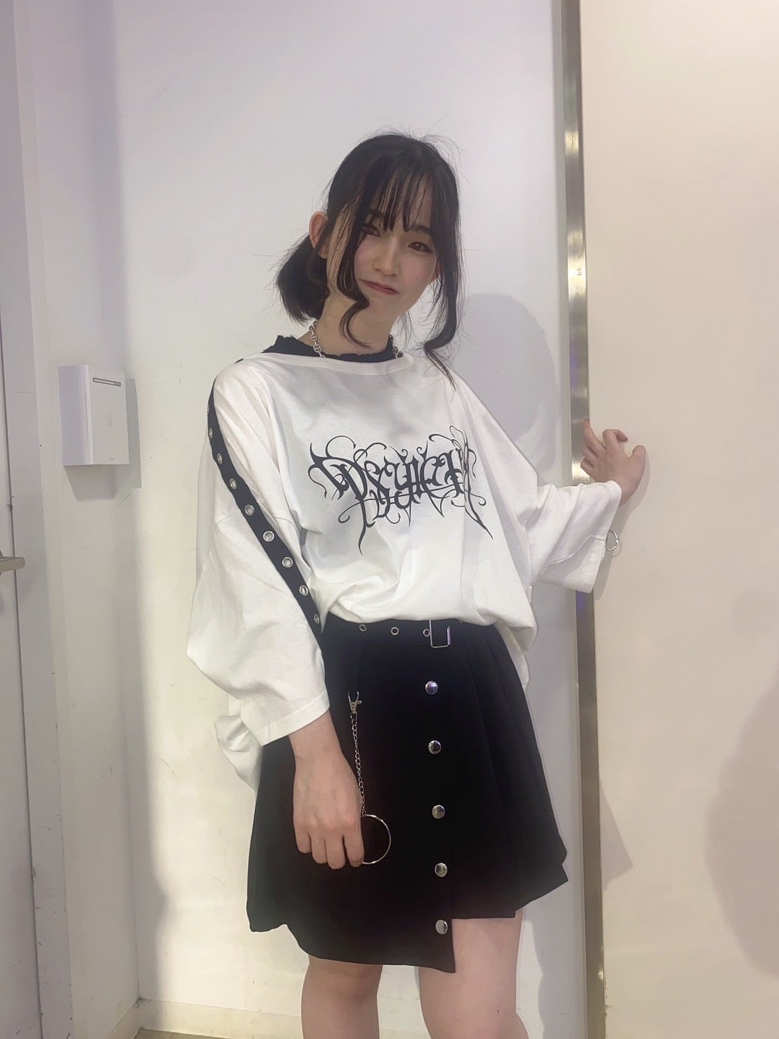 PSYNYXX リングチャーム付スカート