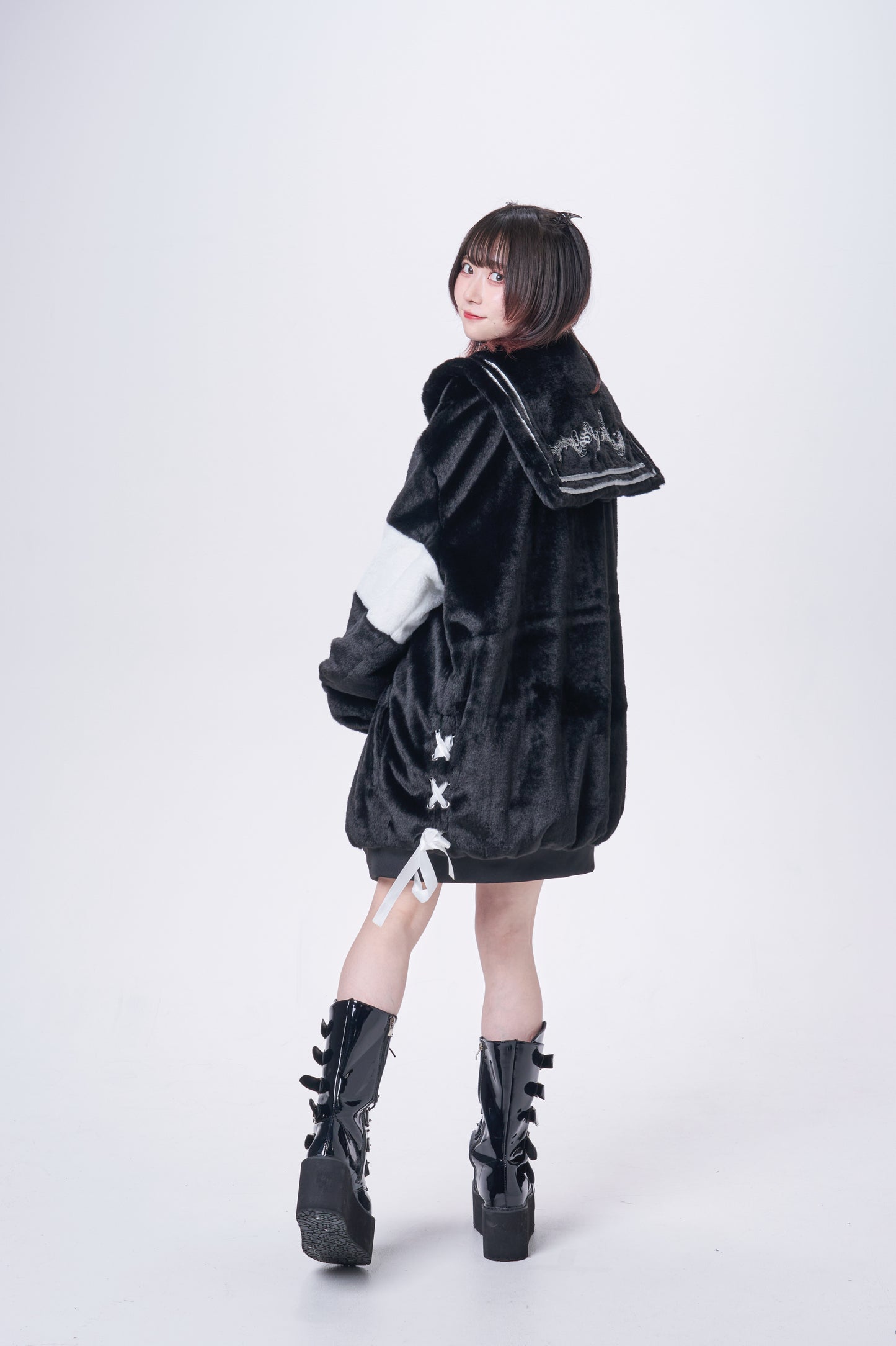 PSYNYXX セーラーファーブルゾン 地雷系 サブカル系