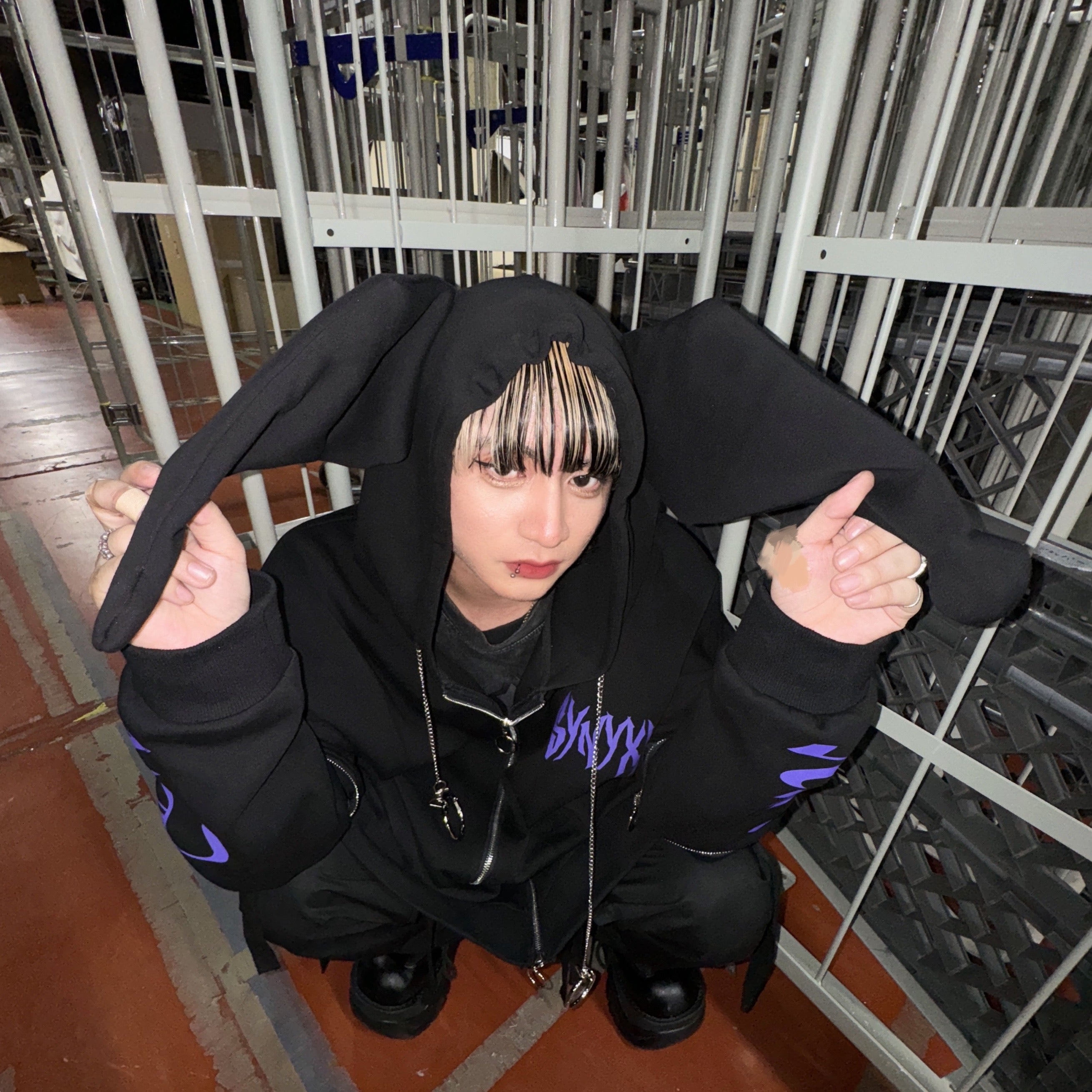 【希少】KUROMIクロミ×PSYNYXXパーカー 地雷 サブカル サンリオ