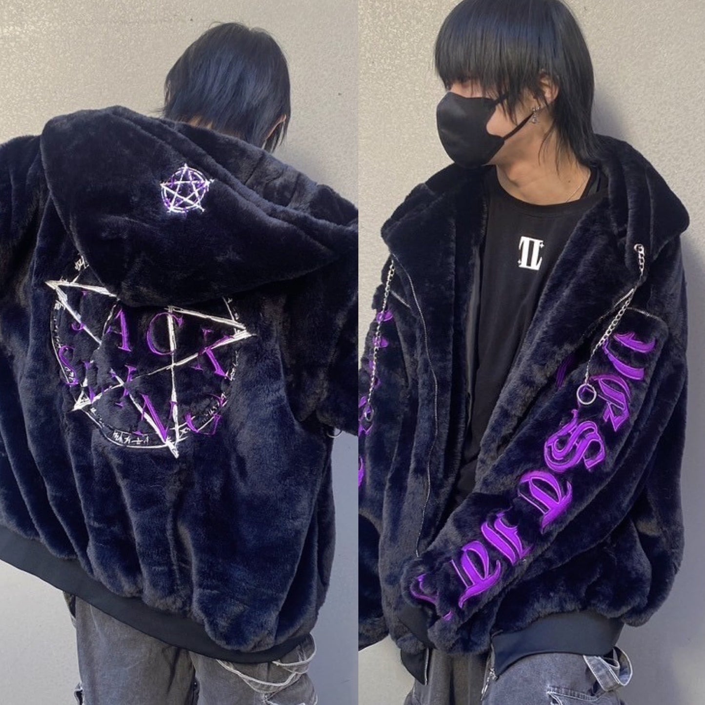 PSYNYXX×THICC 魔法陣ファーブルゾン