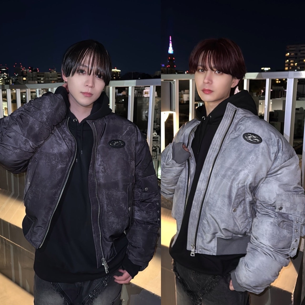 BARCON シャーリング中綿MA-1 グランジ サブカル ストリート 個性派 次世代ファッション