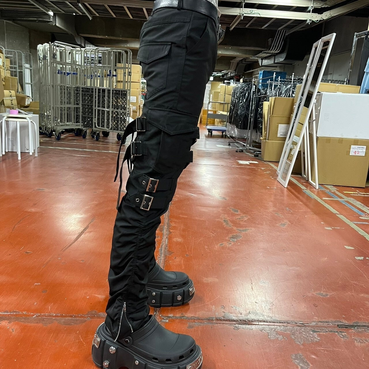 PSYNYXX ベルトカーゴパンツ サブカル 地雷 サブスト グランジ