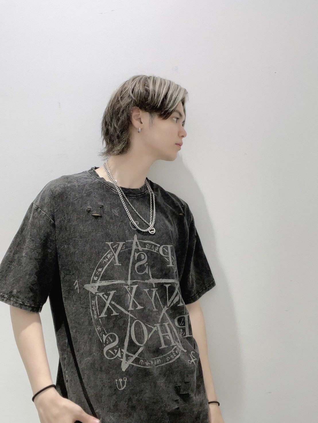 PSYNYXX ピグメント魔法陣tshirts