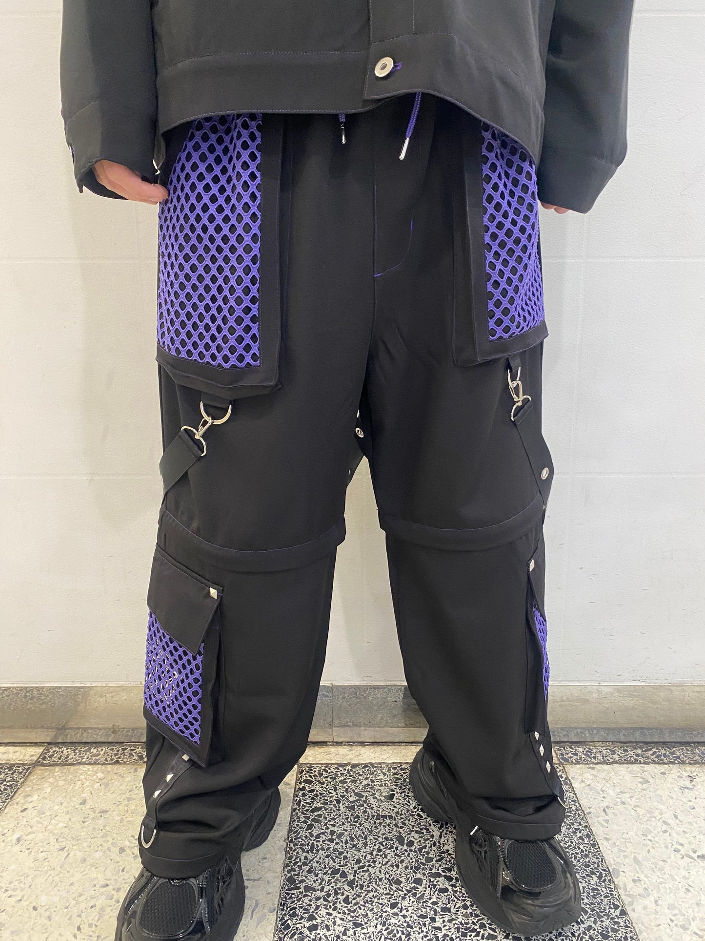 PSYNYXX BY THICC 切替メッシュベルトパンツ