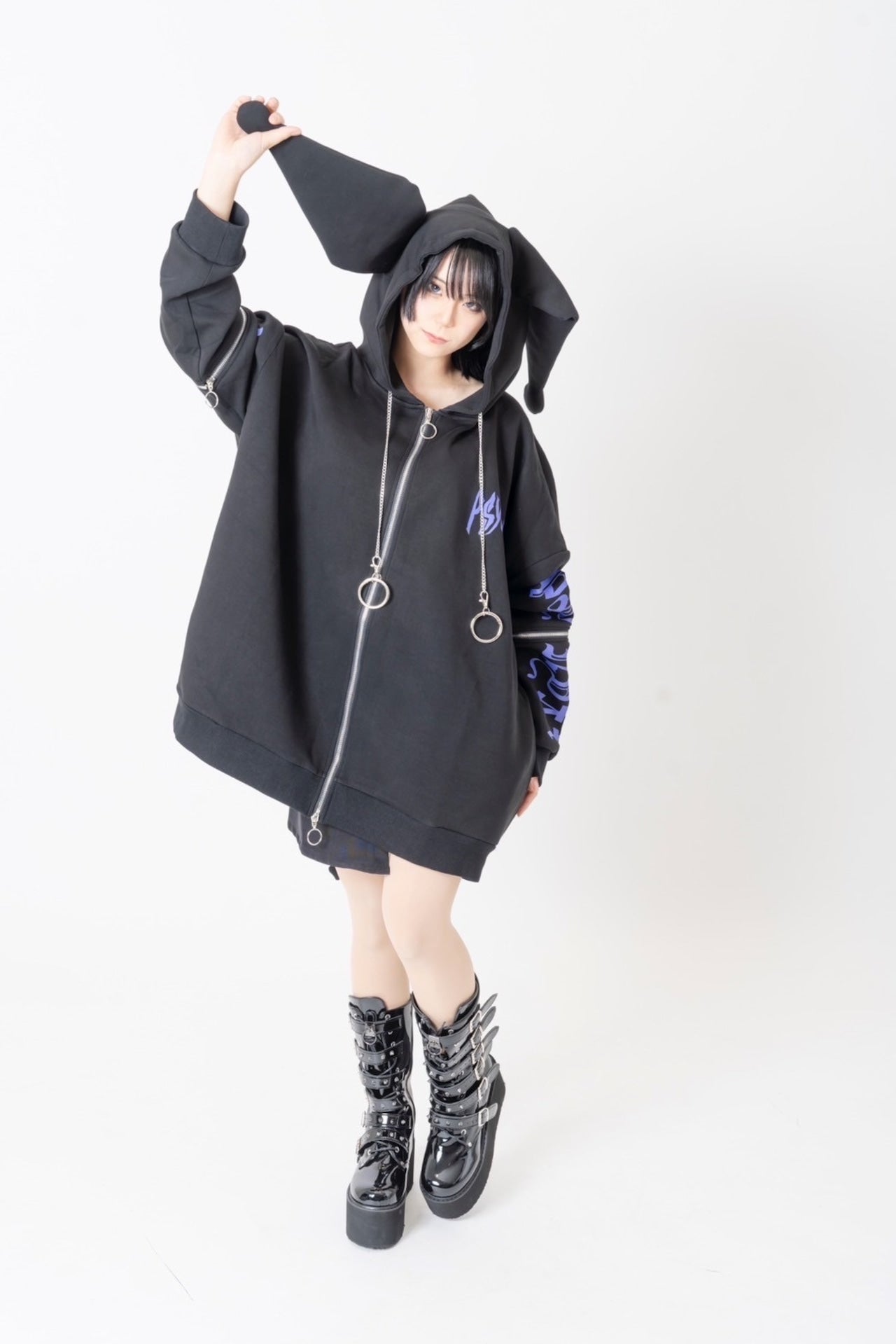 【希少】KUROMIクロミ×PSYNYXXパーカー 地雷 サブカル サンリオ