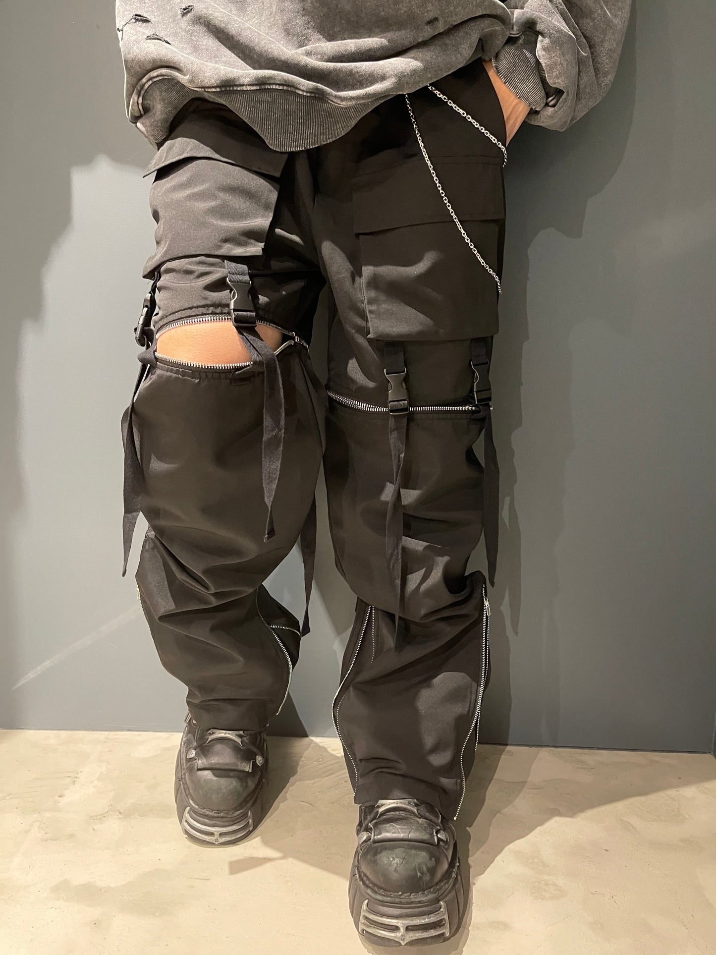 売れ筋NO.1 PSYNYXX THICC ジップワイドカーゴパンツ