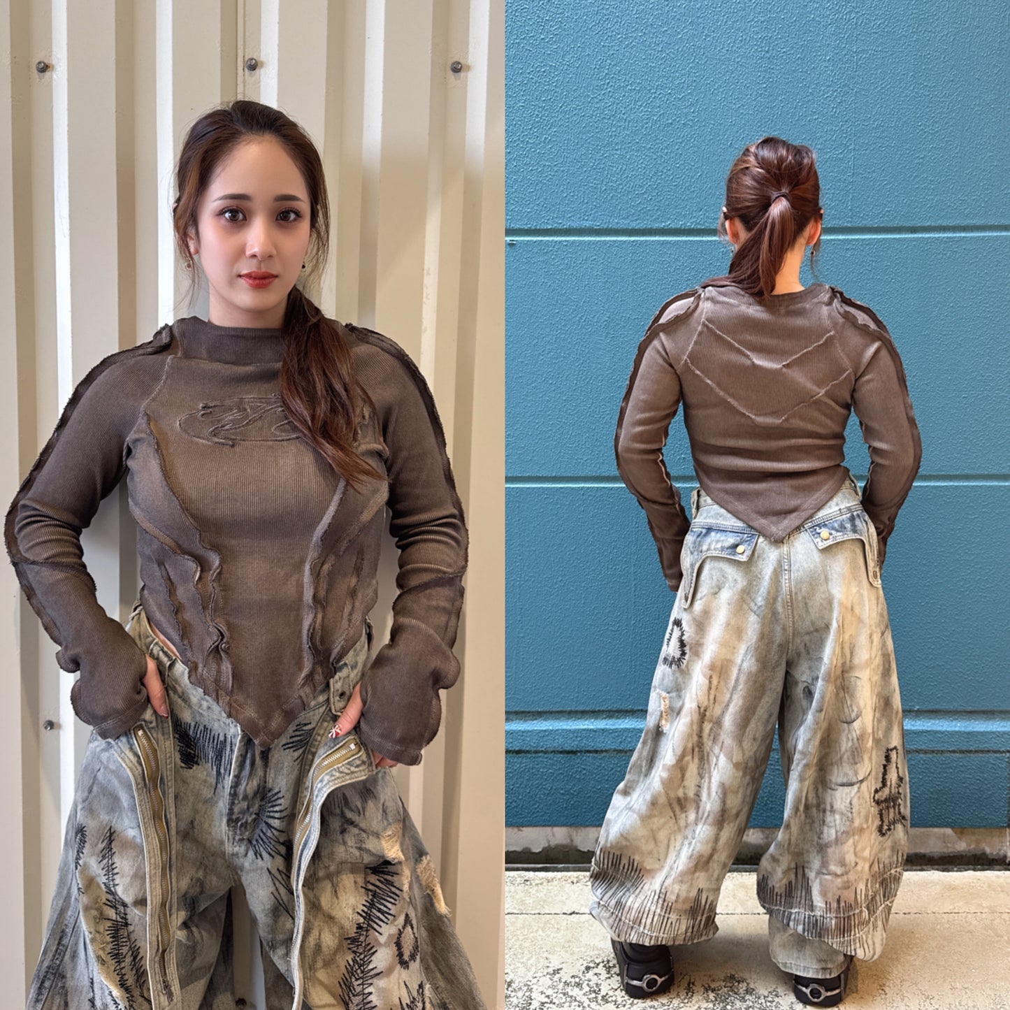 BARCON フェードコルセットロンT