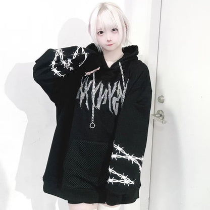 PSYNYXX  メッシュフード魔法陣ラインストーン