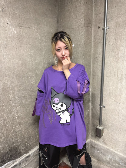 クロミ×PSYNYXXコラボオーバーサイズTシャツ 地雷 サブカル サンリオ