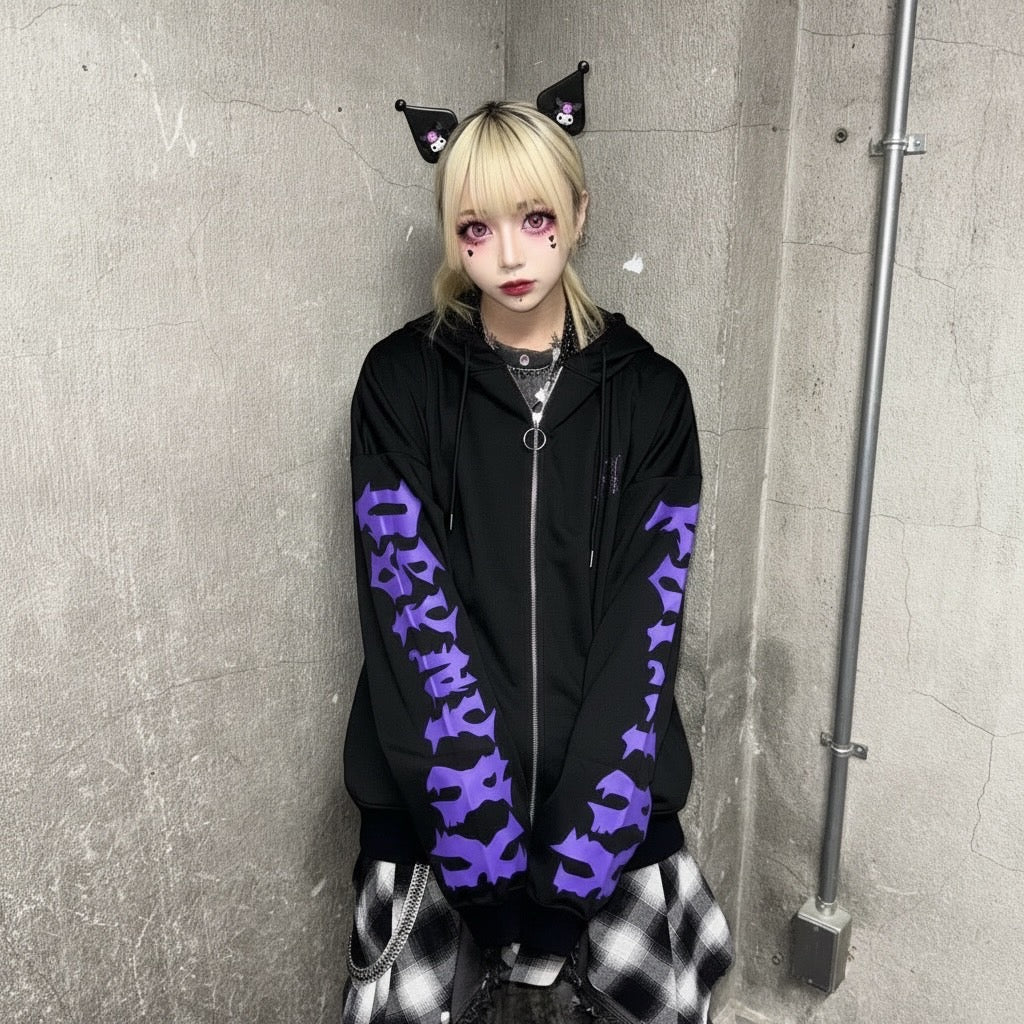 クロミ×PSYNYXXコラボZIPパーカー 地雷 サブカル サンリオ