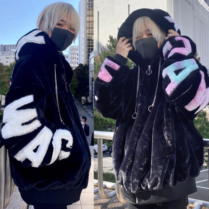 THICC  newjackswag 3way ハイクオリティ　ファーブルゾン アウター　冬服　モテ服　サブカル　地雷　水色界隈　EXIT スラムダンク