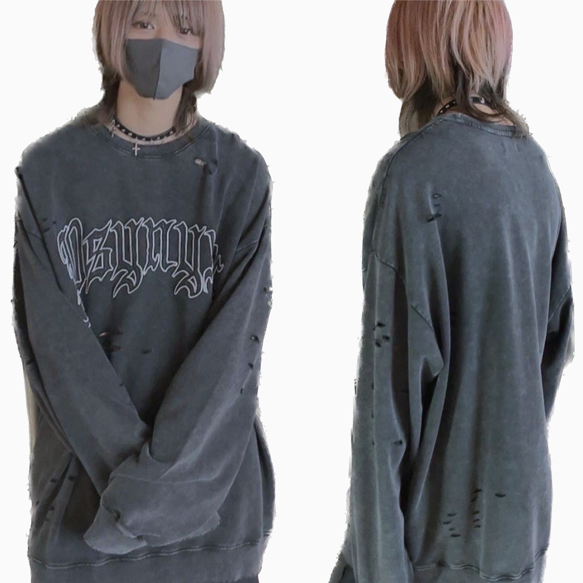 PSYNYXXピグメント加工トレーナー