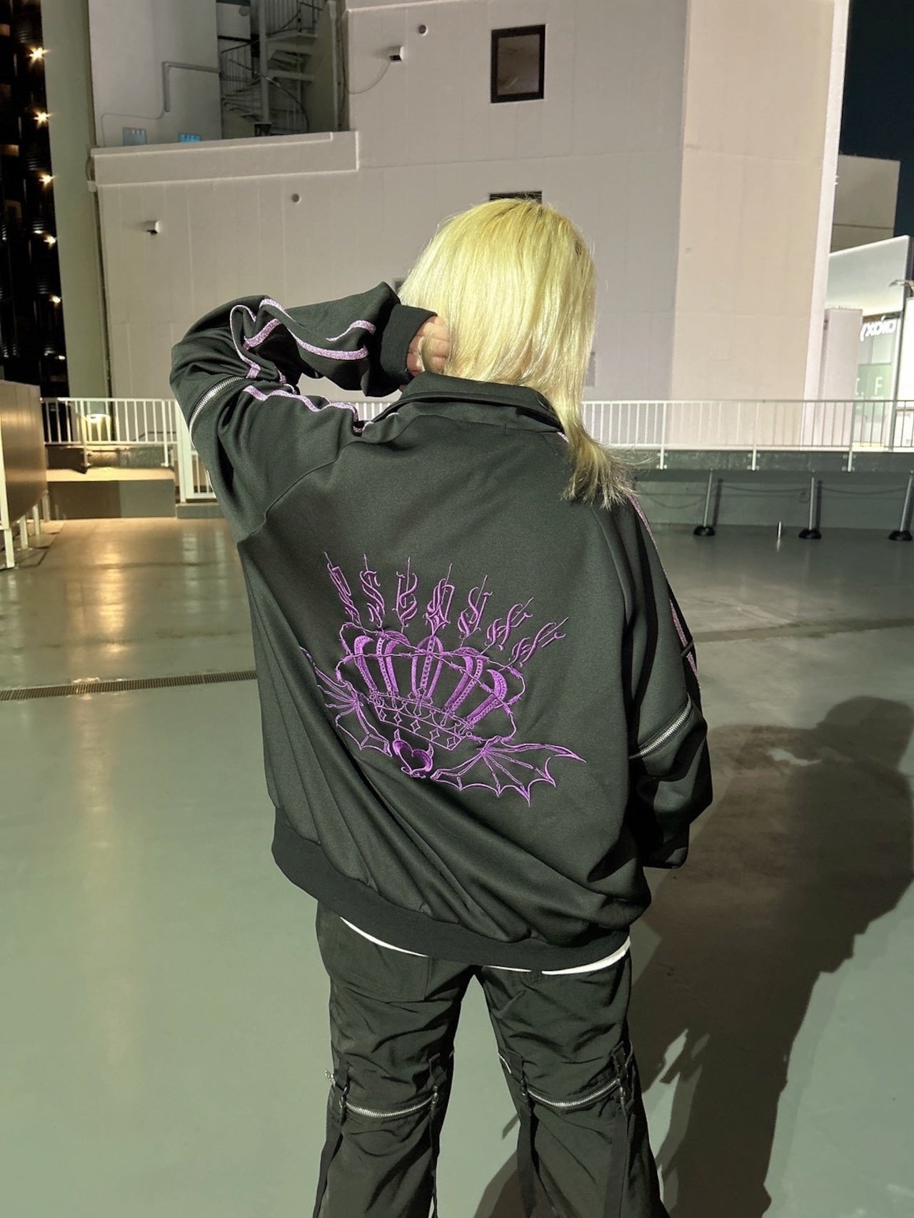 PSYNYXX バッククラウン刺繍ジャージ サブカル 地雷