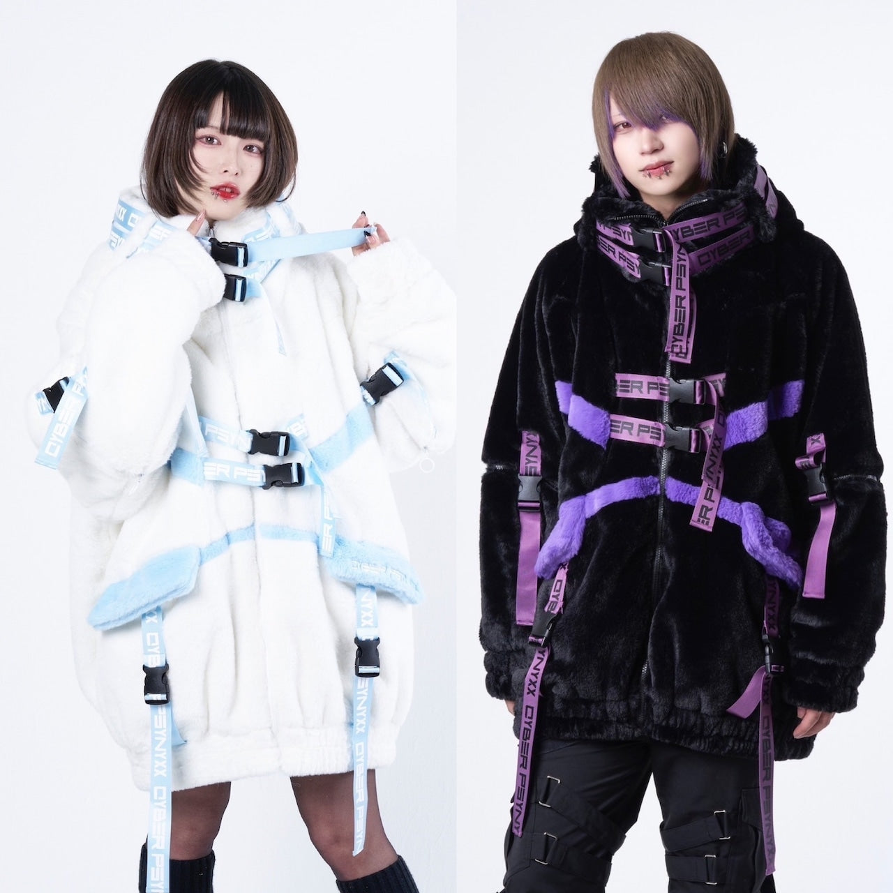 PSYNYXXサイバーファーブルゾン　グランジ　cyber アウター　冬服
