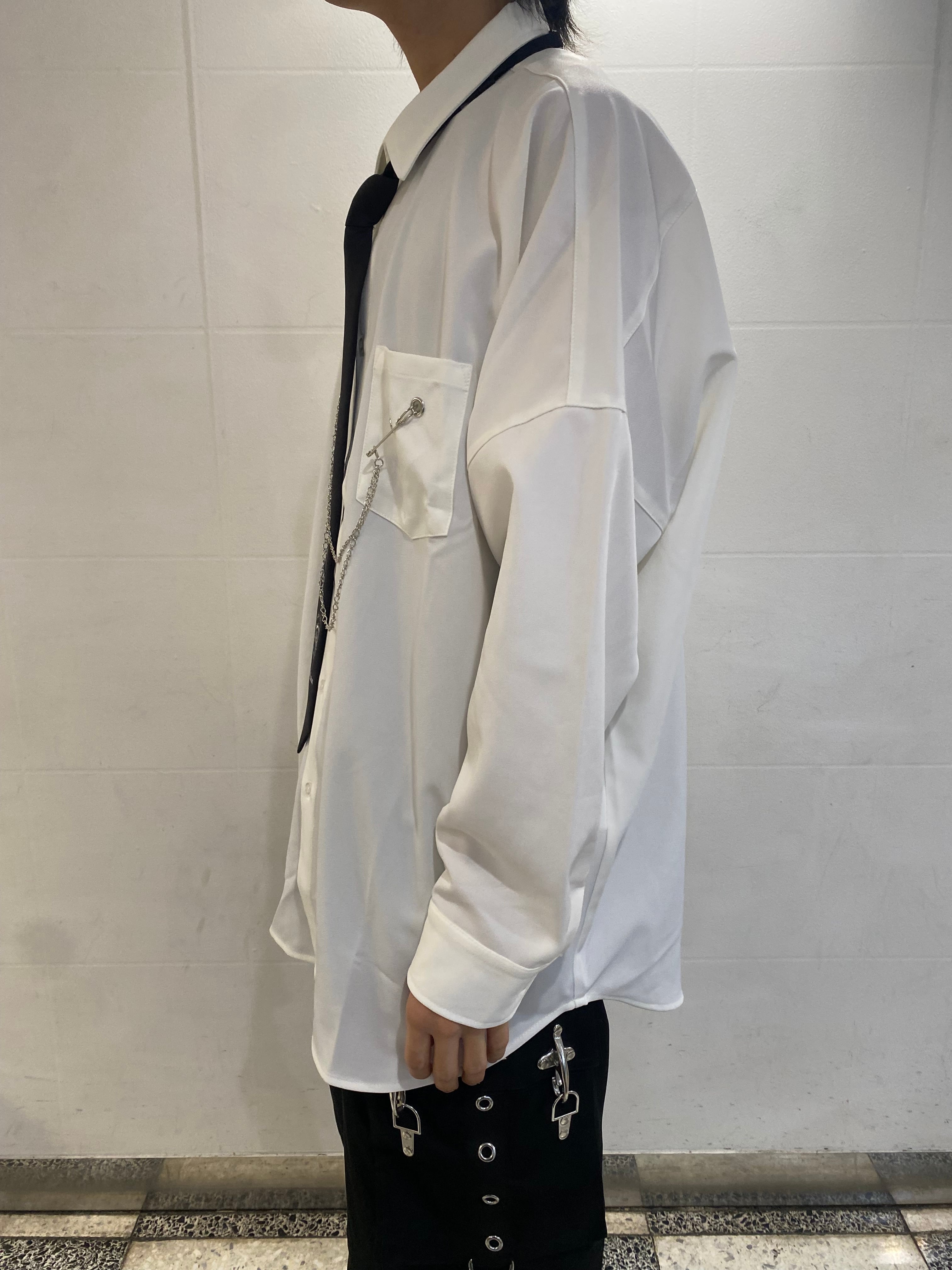 PSYNYXX BY THICC Select Chain Pin Tie Shirt