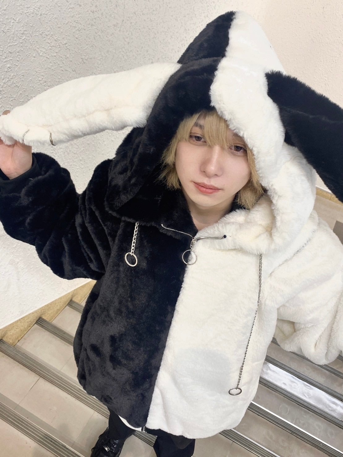 PSYNYXX  ウサ耳ピアス　ハイクオリティファーブルゾン