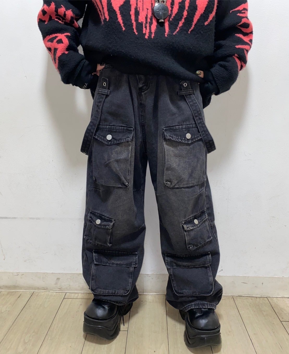 THICC PSYNYXX ワイドカーゴパンツ