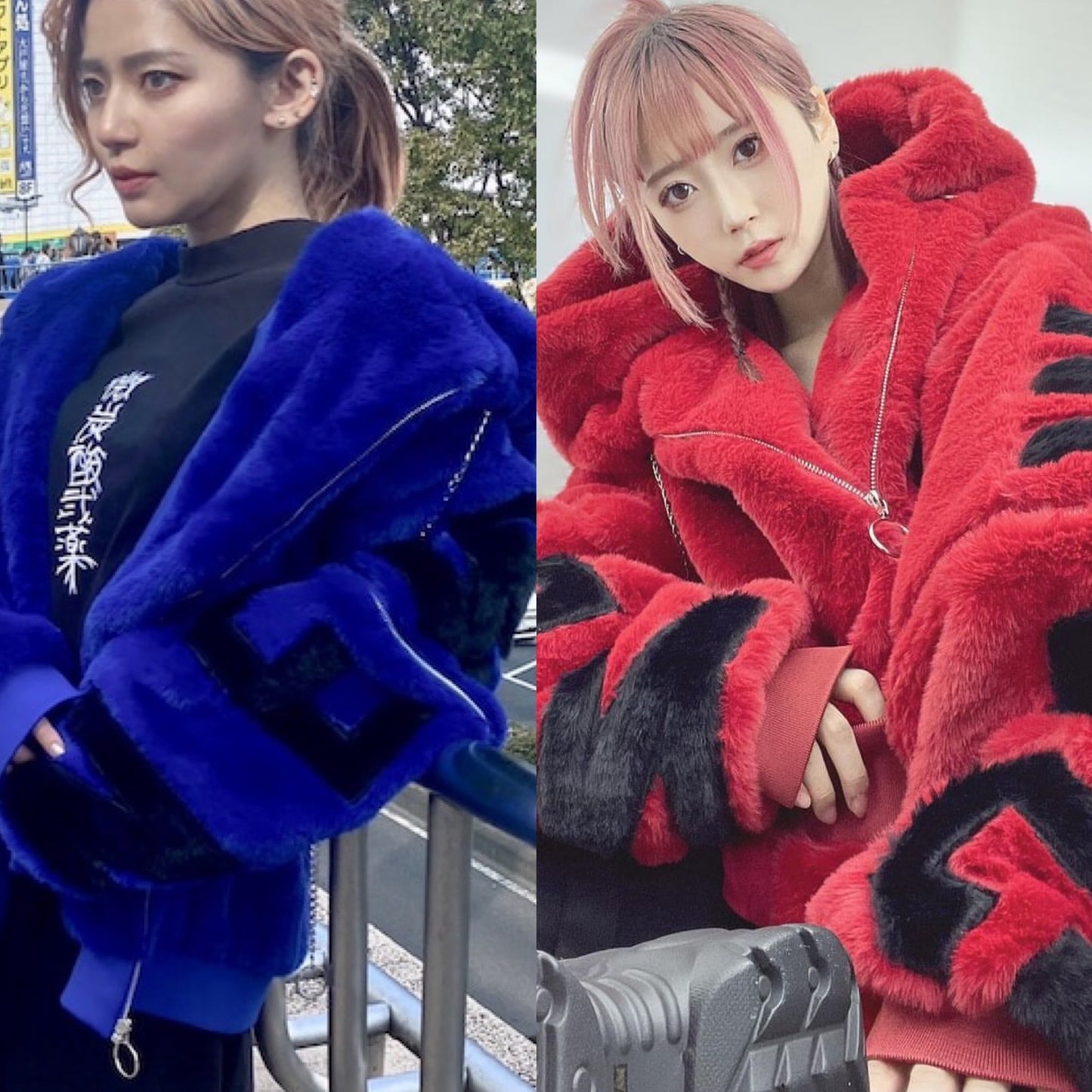 THICC  newjackswag 3way ハイクオリティ　ファーブルゾン アウター　冬服　モテ服　サブカル　地雷　水色界隈　EXIT スラムダンク