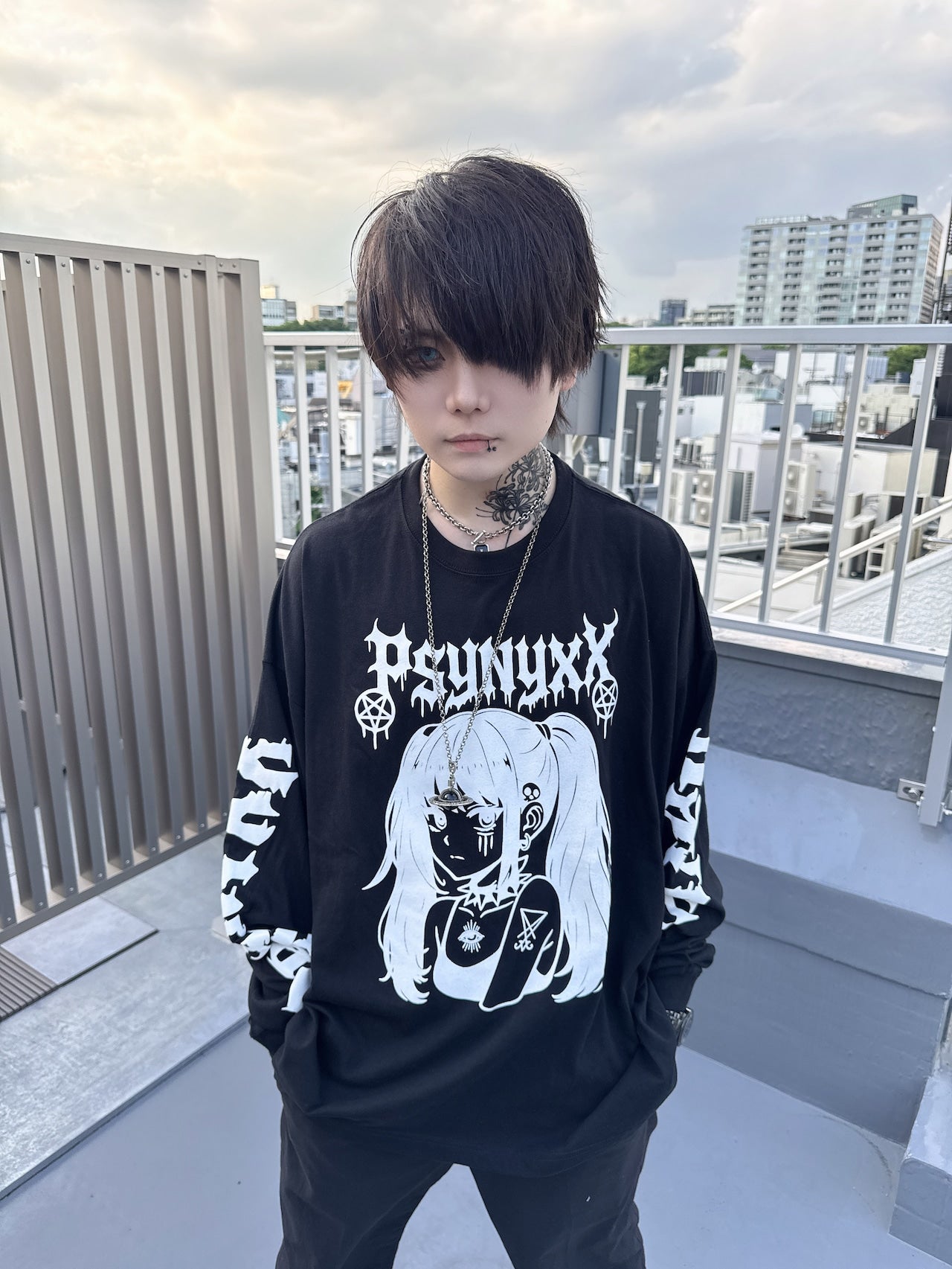 PSYNYXX Y2KガールロンT サブカル サブジラ 地雷 ストリート