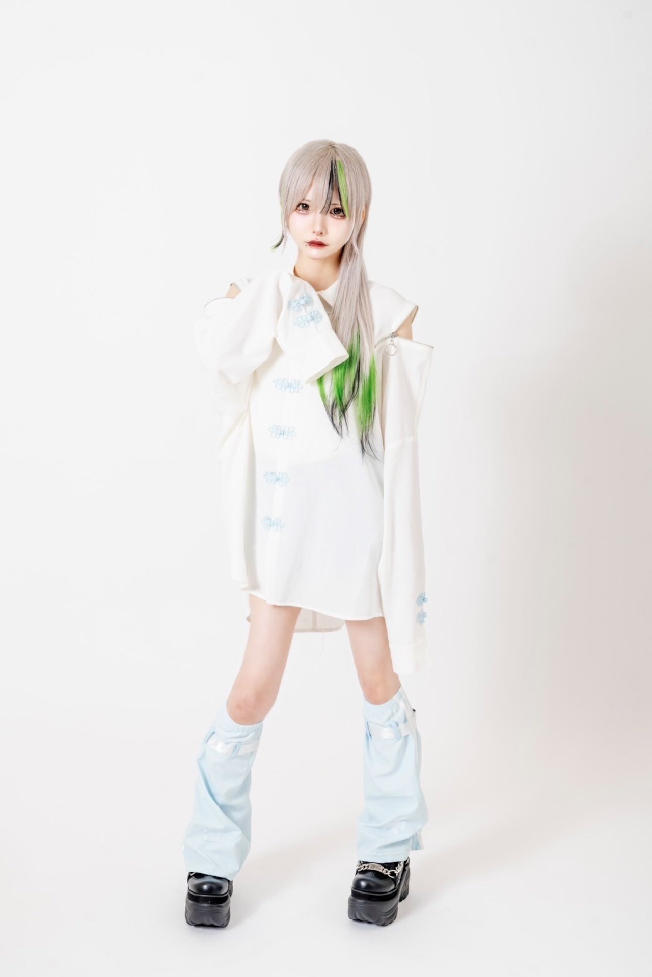 PSYNYXXチャイナZIPシャツ