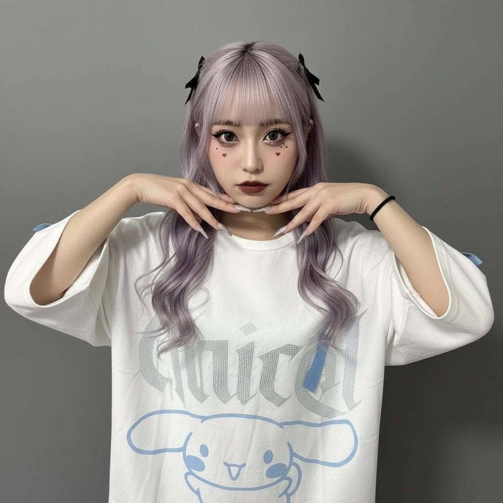 シナモン×THICC オーバーサイズTシャツ サンリオ シナモン – THICC PSYNYXX
