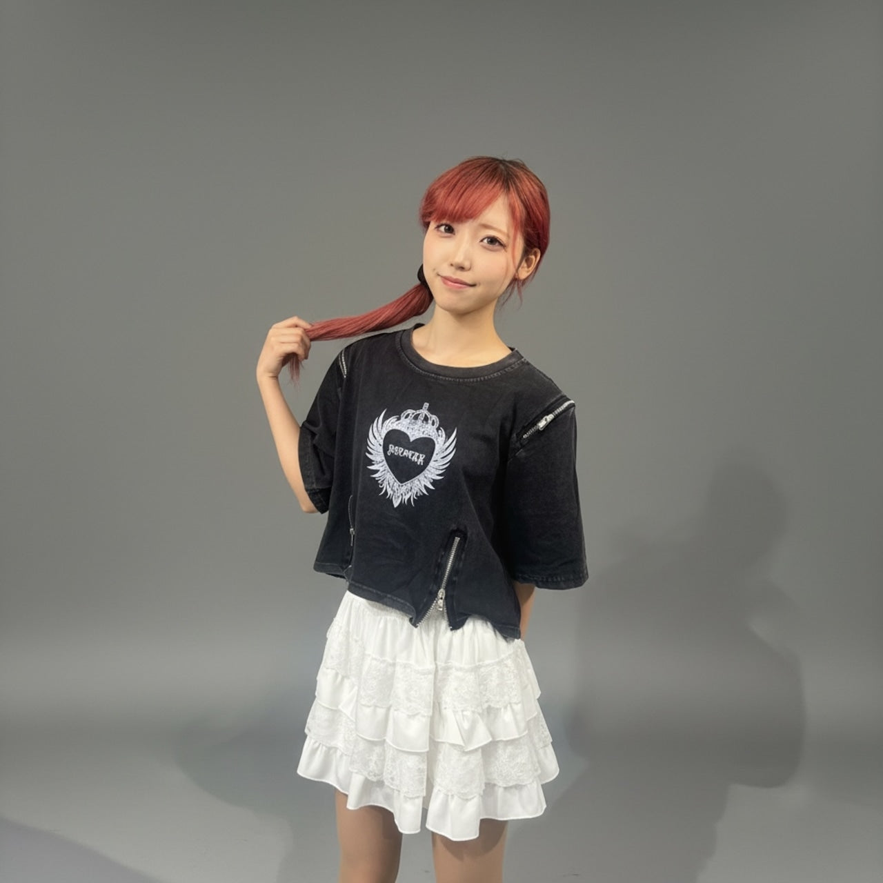 ハートウィングピグメントTシャツ