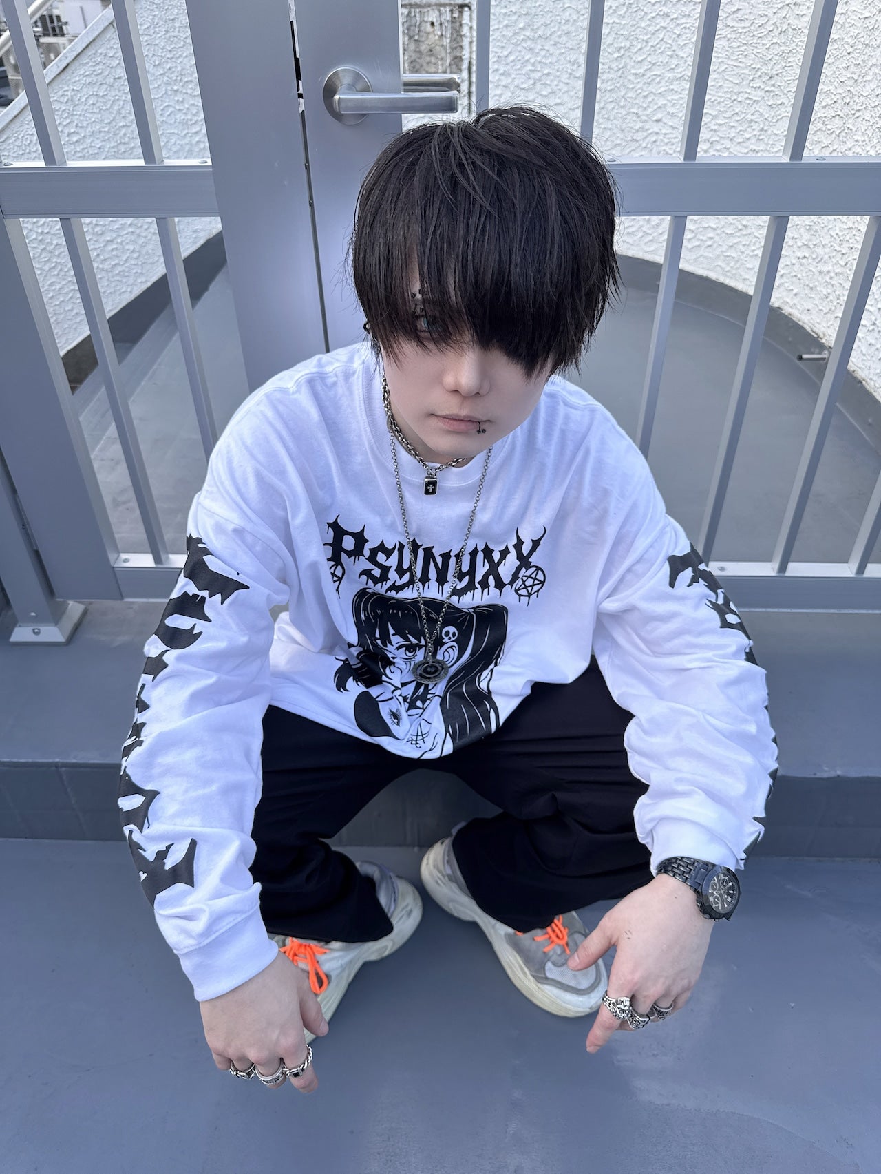 PSYNYXX Y2KガールロンT サブカル サブジラ 地雷 ストリート