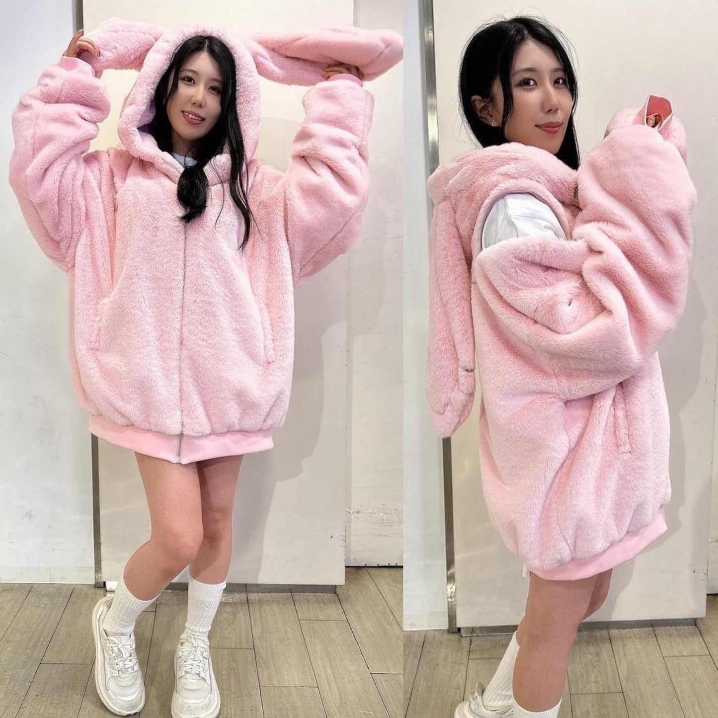 PSYNYXX  THICC  ハイクオリティウサ耳ファーブルゾン