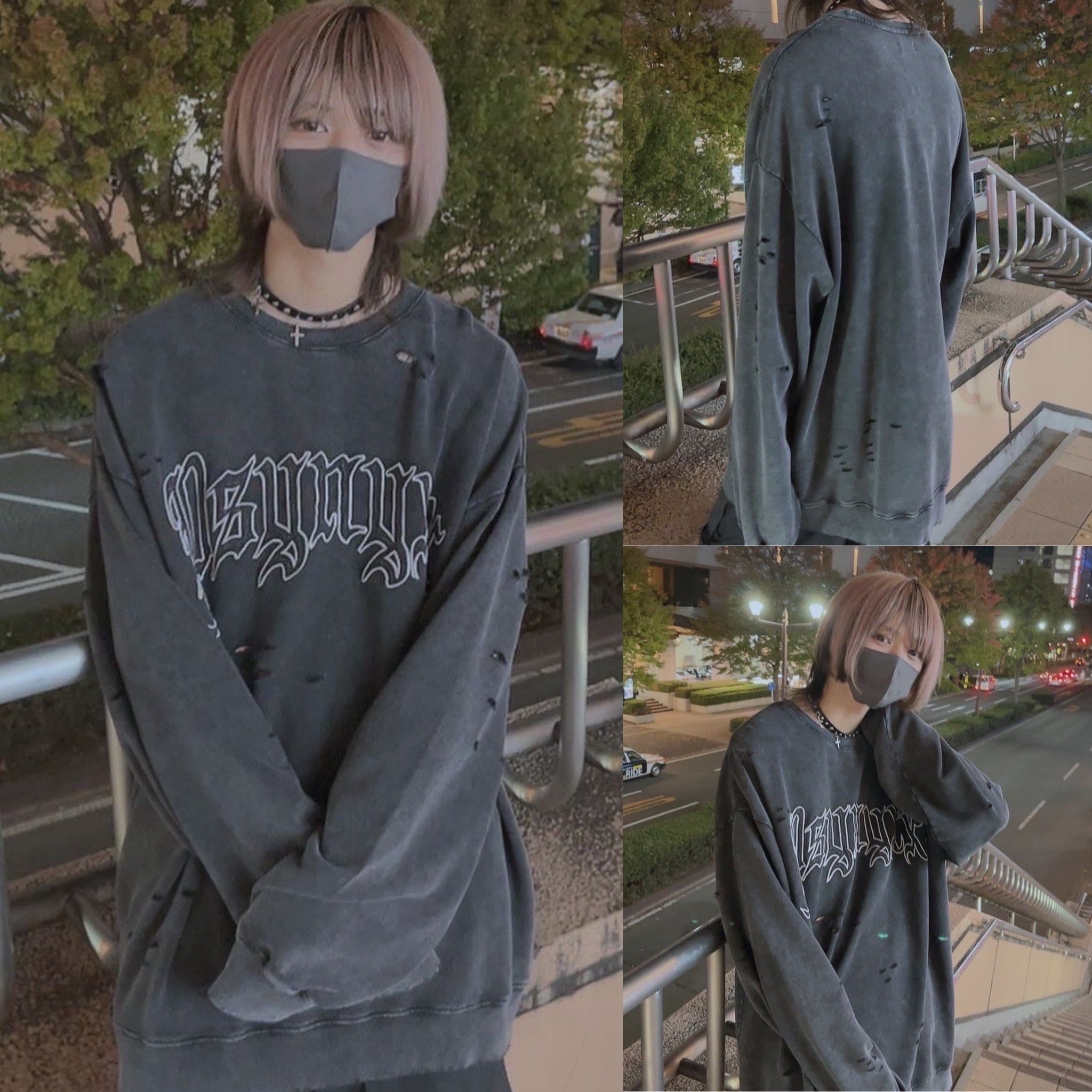 PSYNYXXピグメント加工トレーナー