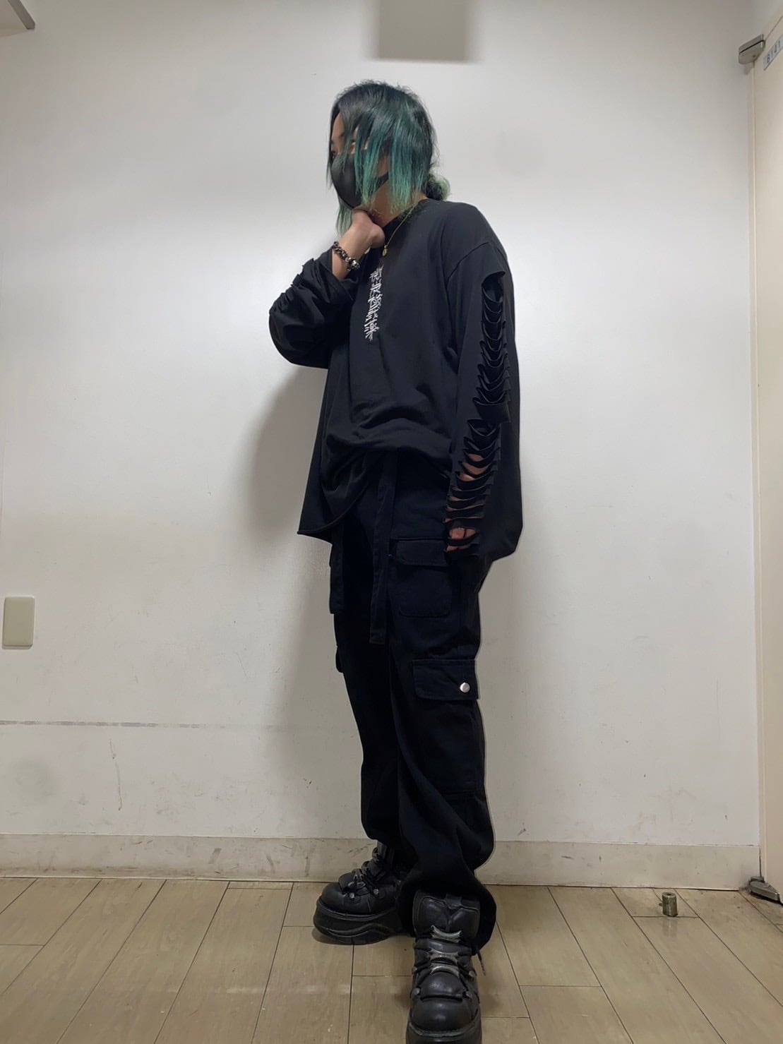 THICC PSYNYXX Wide cargo pants with belt