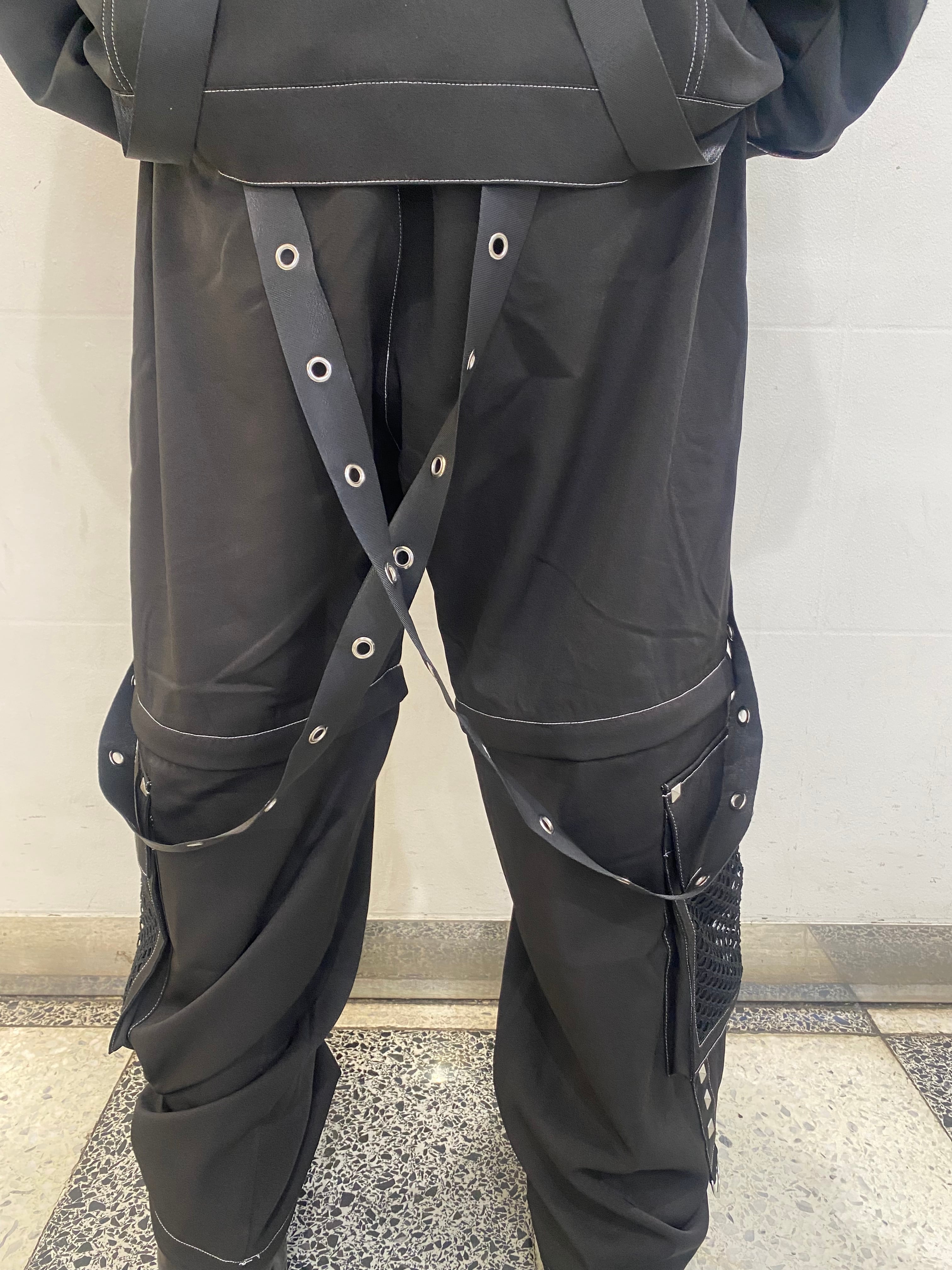 PSYNYXX BY THICC Mesh Belt Pants