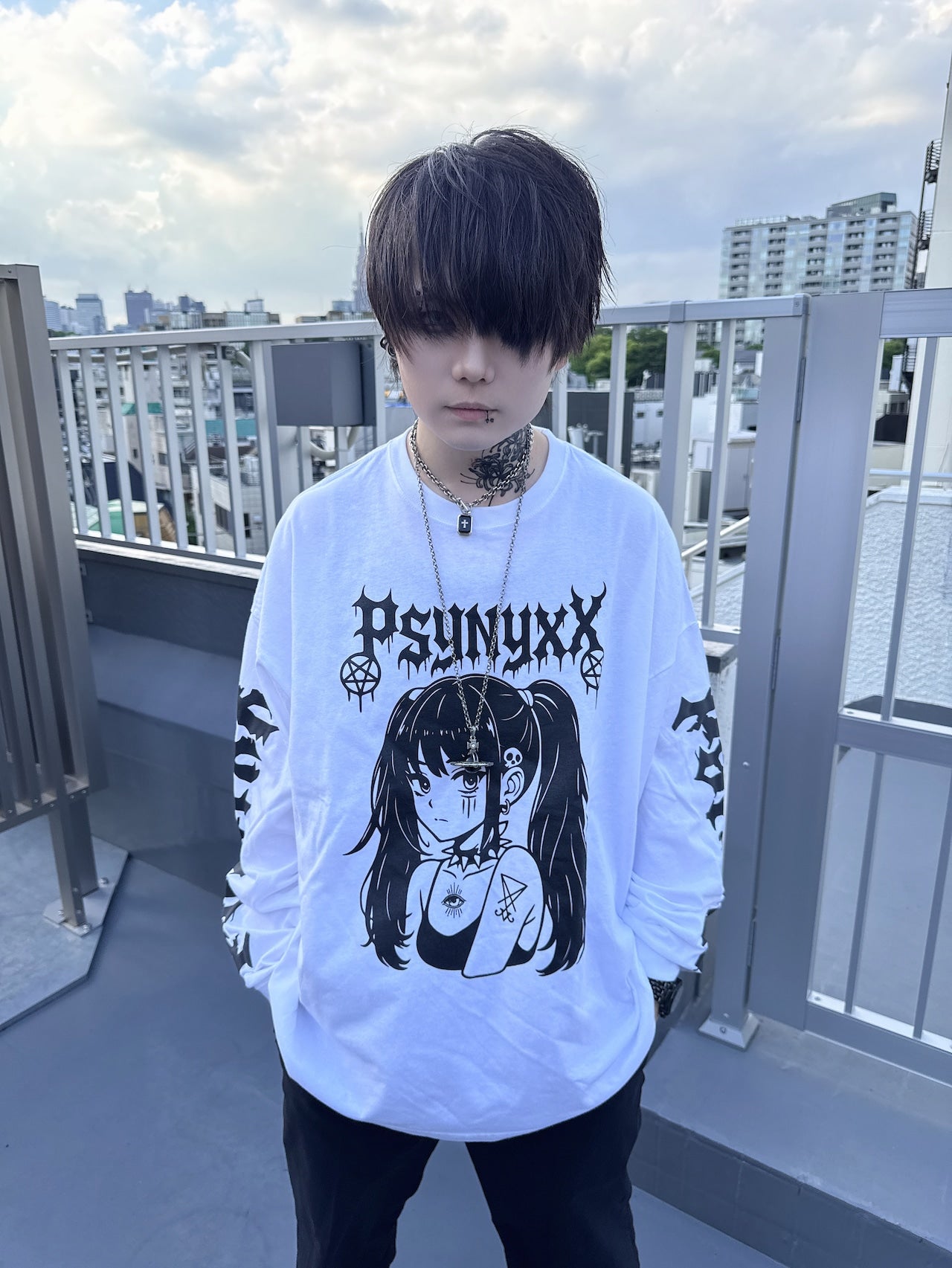 PSYNYXX Y2KガールロンT サブカル サブジラ 地雷 ストリート
