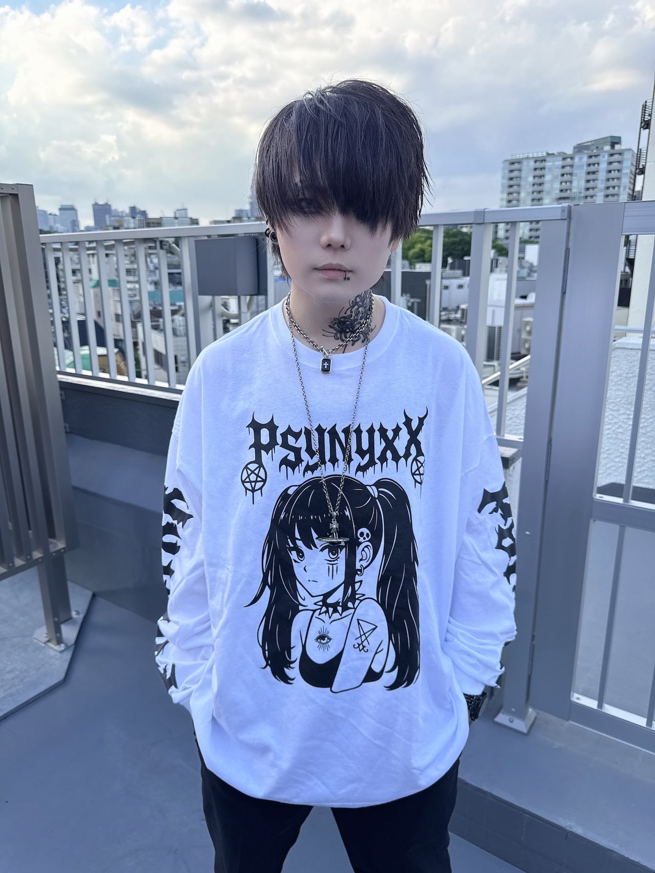 PSYNYXX Y2KガールロンT サブカル サブジラ 地雷 ストリート