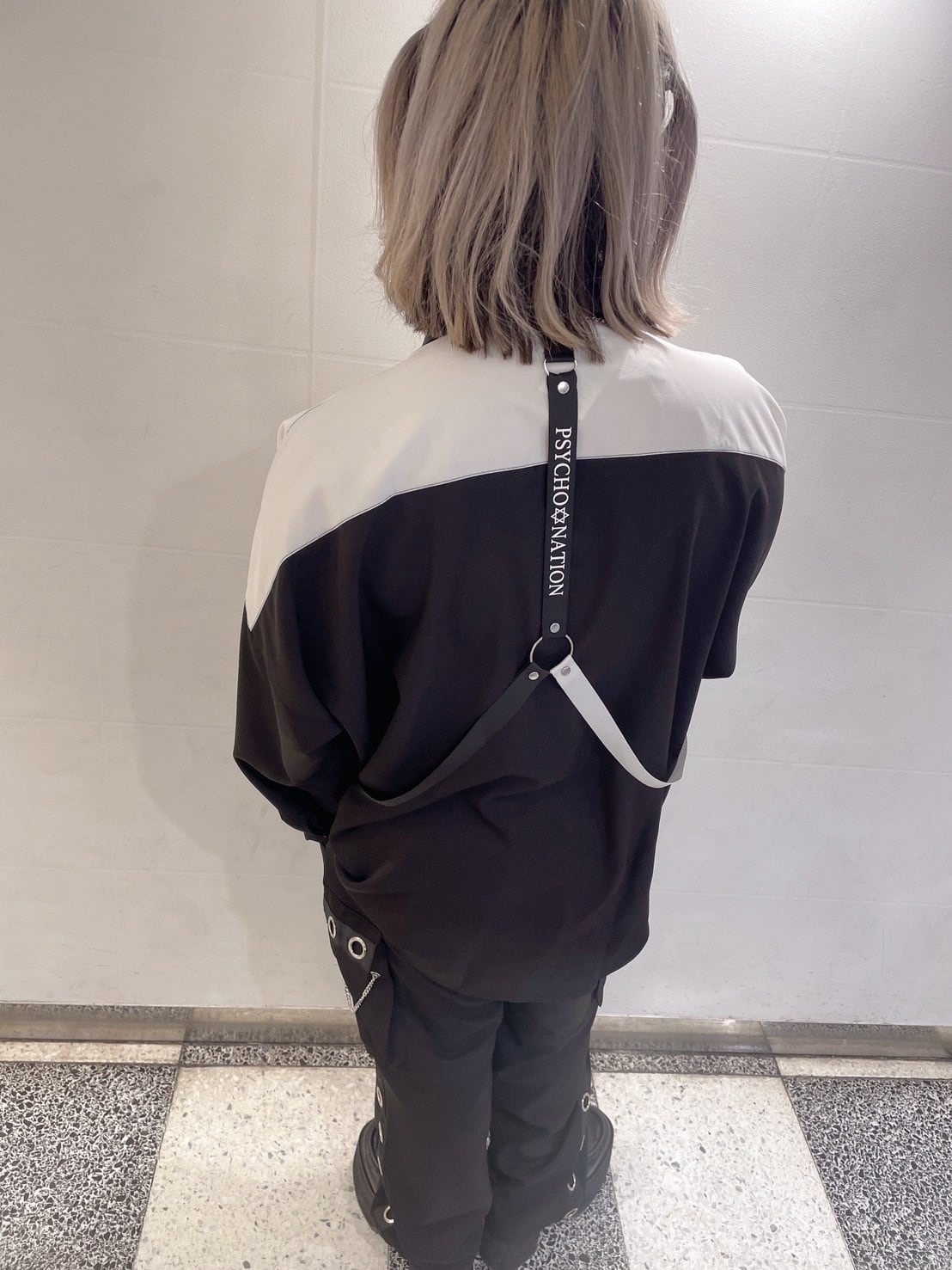 PSYNYXX セレクト　付きチェーンシャツ