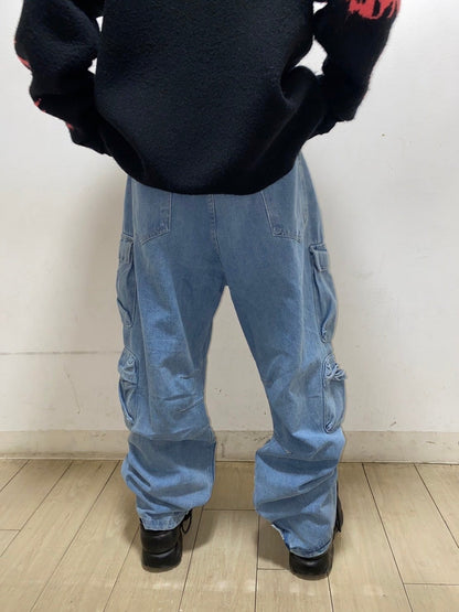 PSYNYXX セレクト　ワイドデニムパンツ