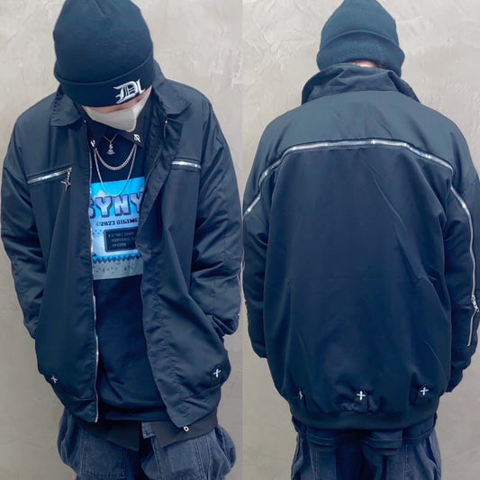PSYNYXX アーチジップブルゾン